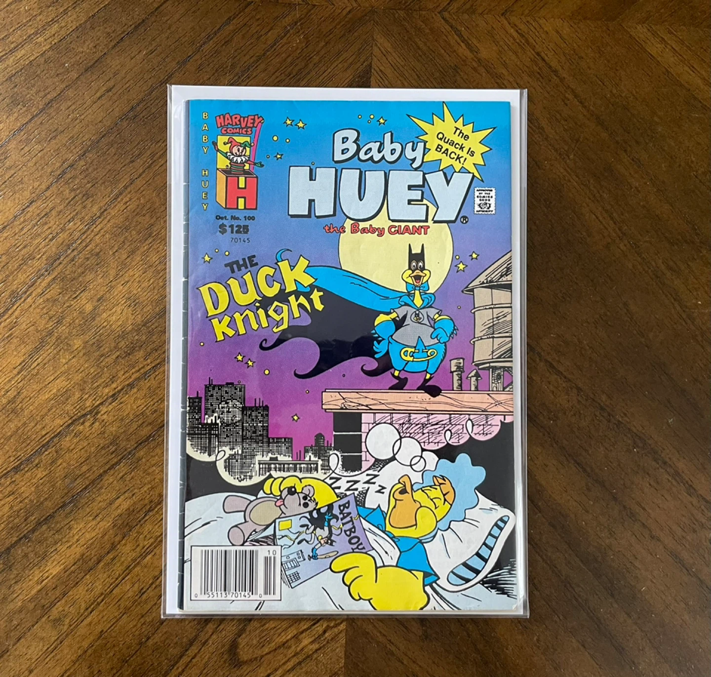 Harvey Comics Baby Huey The Duck Knight #100