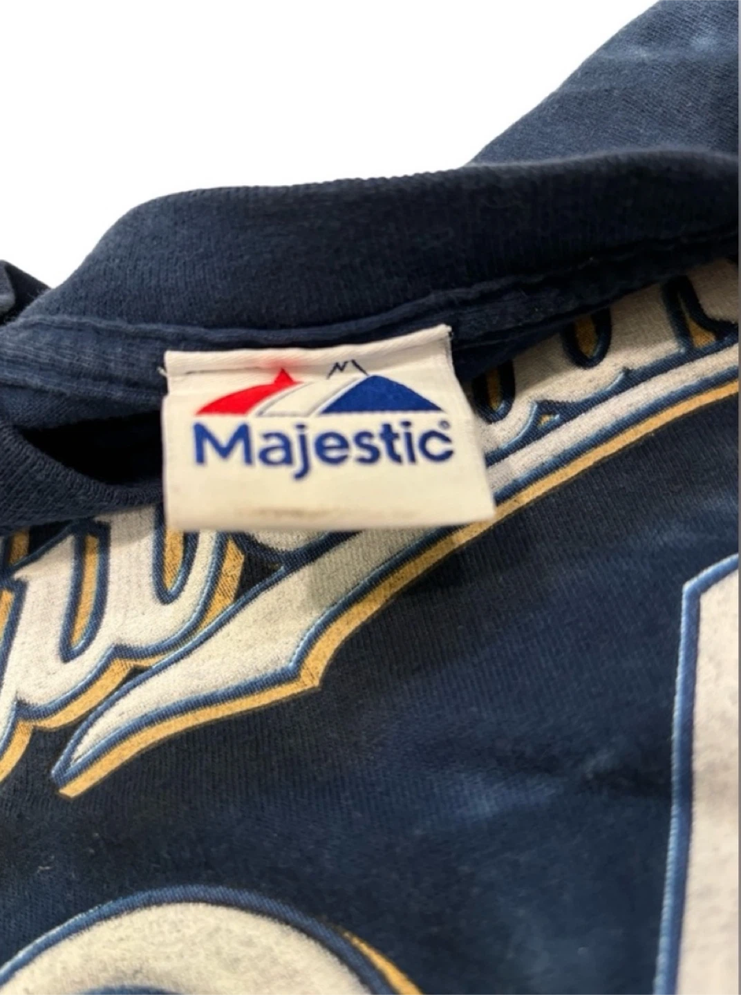 Rare Majestic Milwaukee Brewers Tie-Dye T-Shirt Size L - photo 3