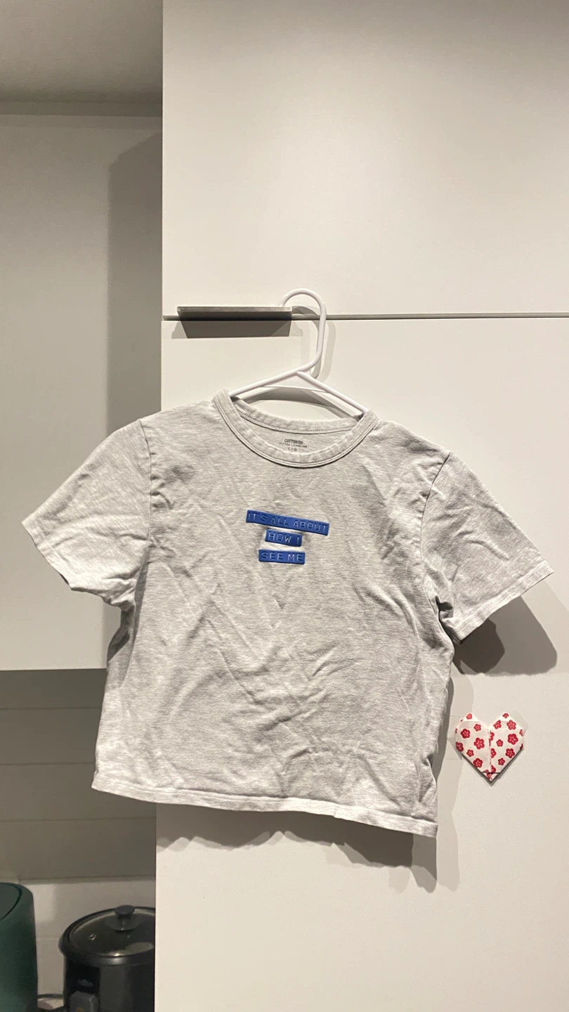 Cotton On Grey Fitted Longline T-Shirt - Size L