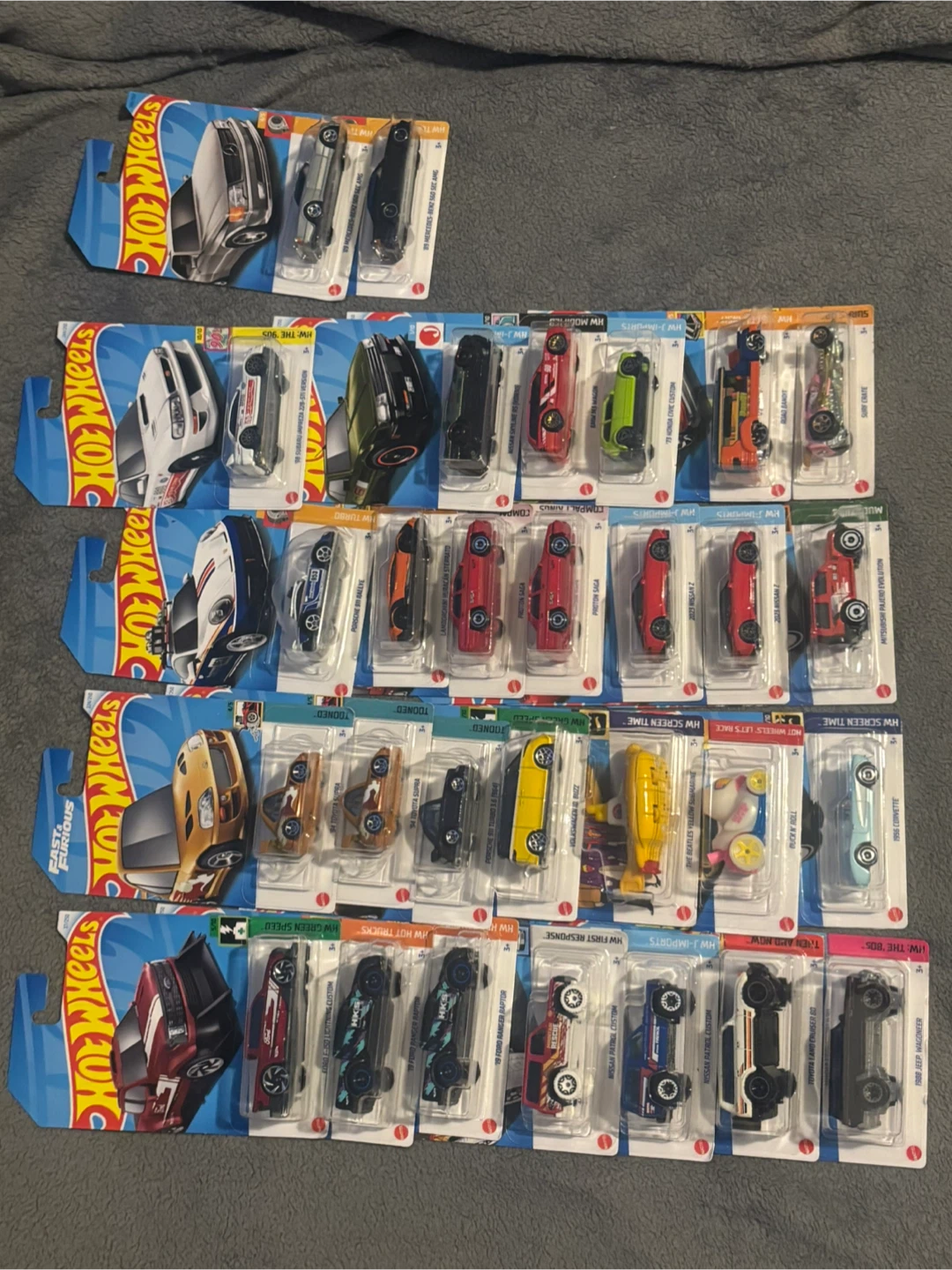 Hot Wheels Die-Cast Toy Cars (Various Models)