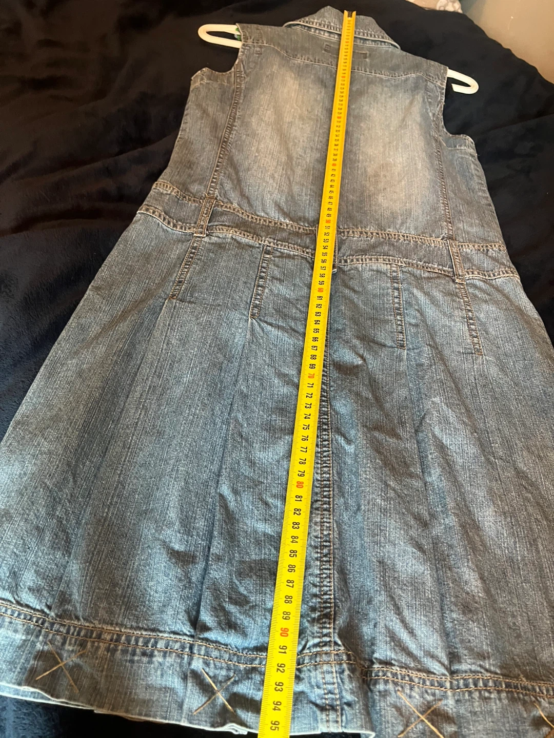 Blue Denim Sleeveless Dress - photo 3
