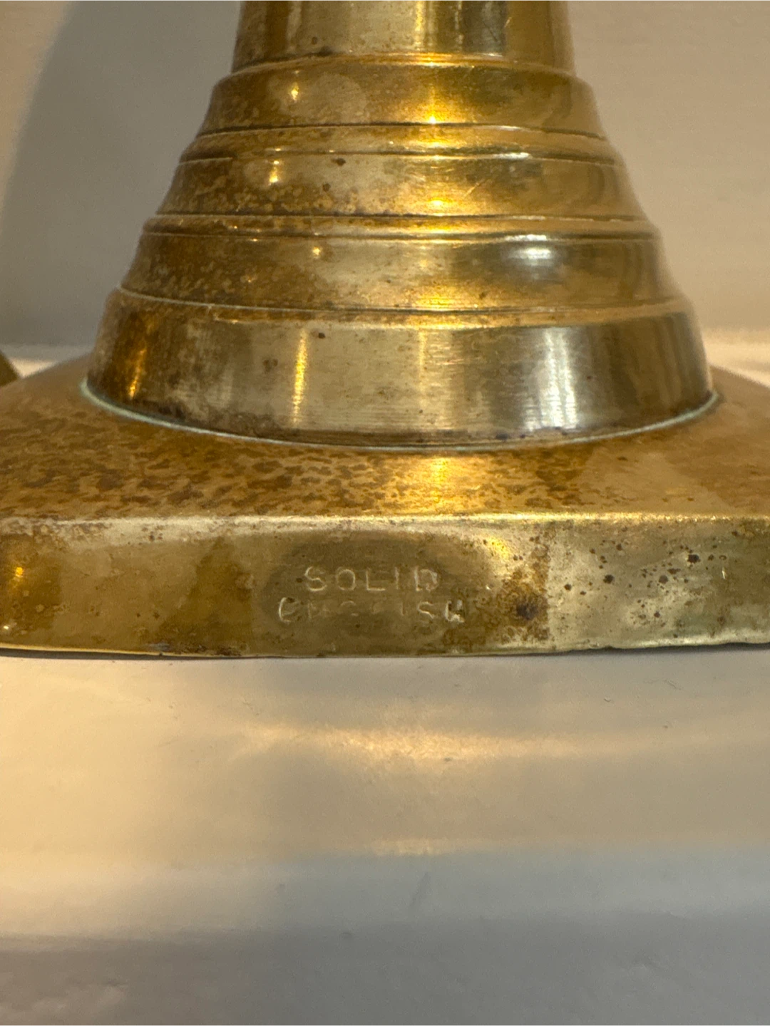 Pair of Brass Candlesticks - photo 3