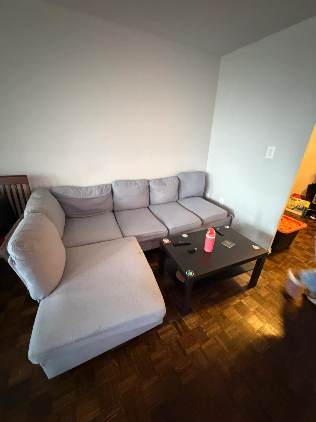 Light Grey Sectional Sofa - photo 2