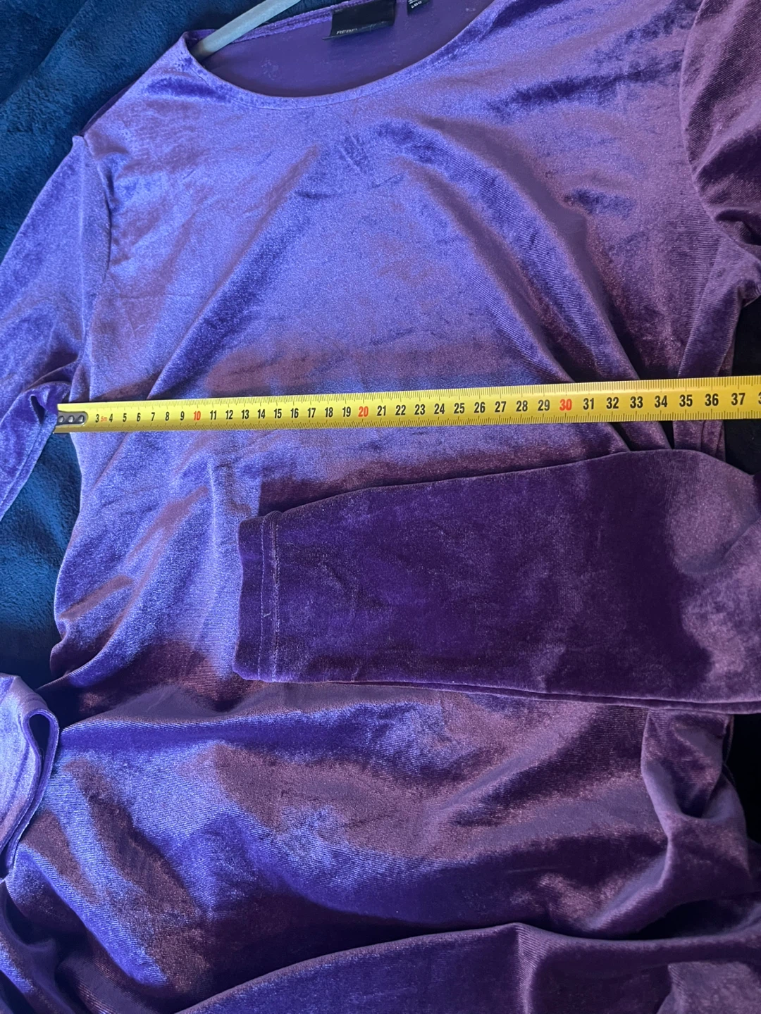 Rebel Sugar Purple Velvet Ruched Dress - Large - photo 3