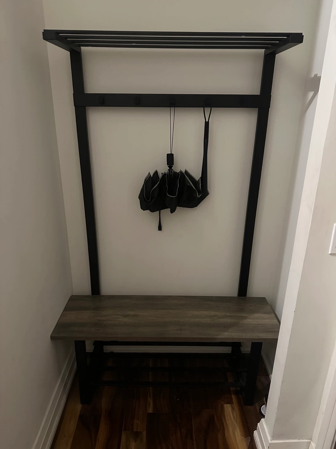 Hallway Coat Rack Bench with Shoe Storage