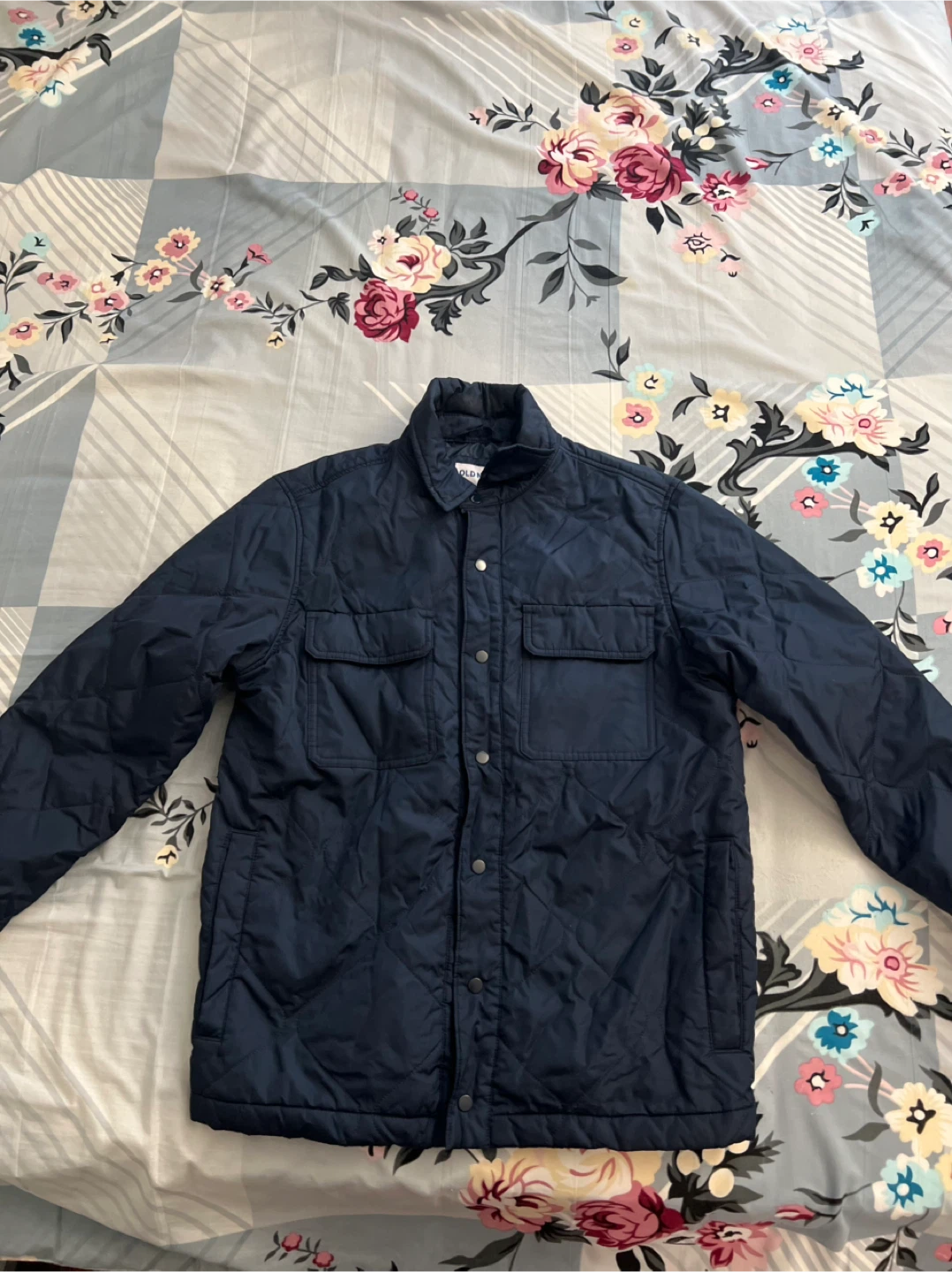 Old Navy Quilted Snap-Button Jacket