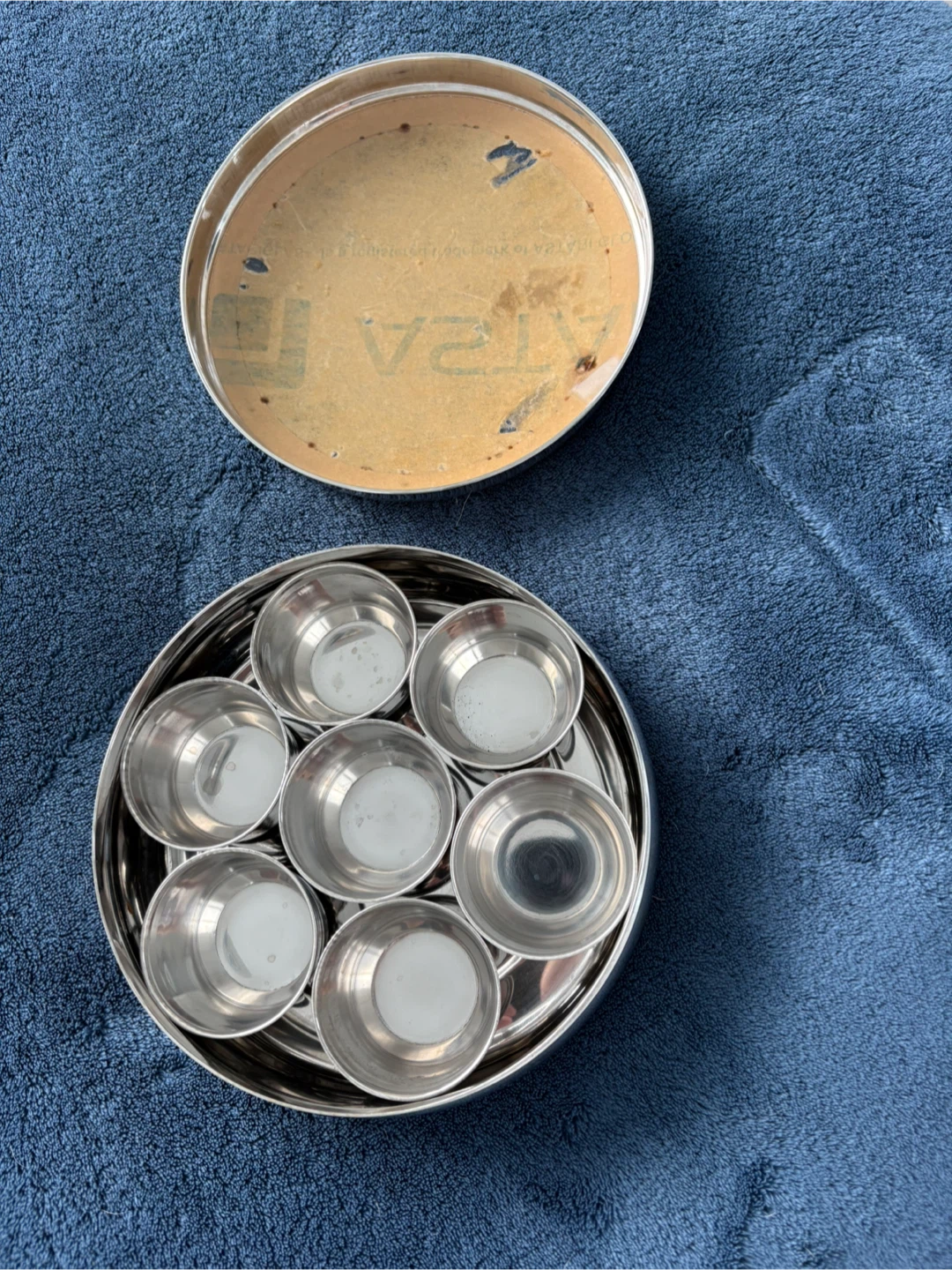 Stainless Steel Spice Masala Box with 7 Compartments