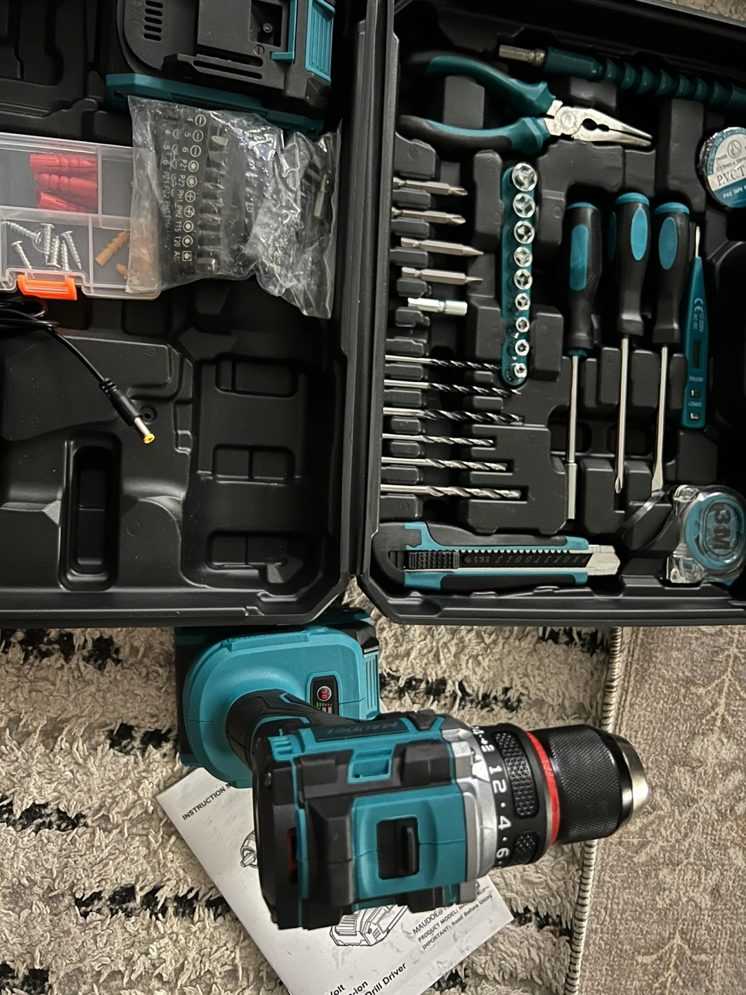 Cordless Drill Set with Accessories