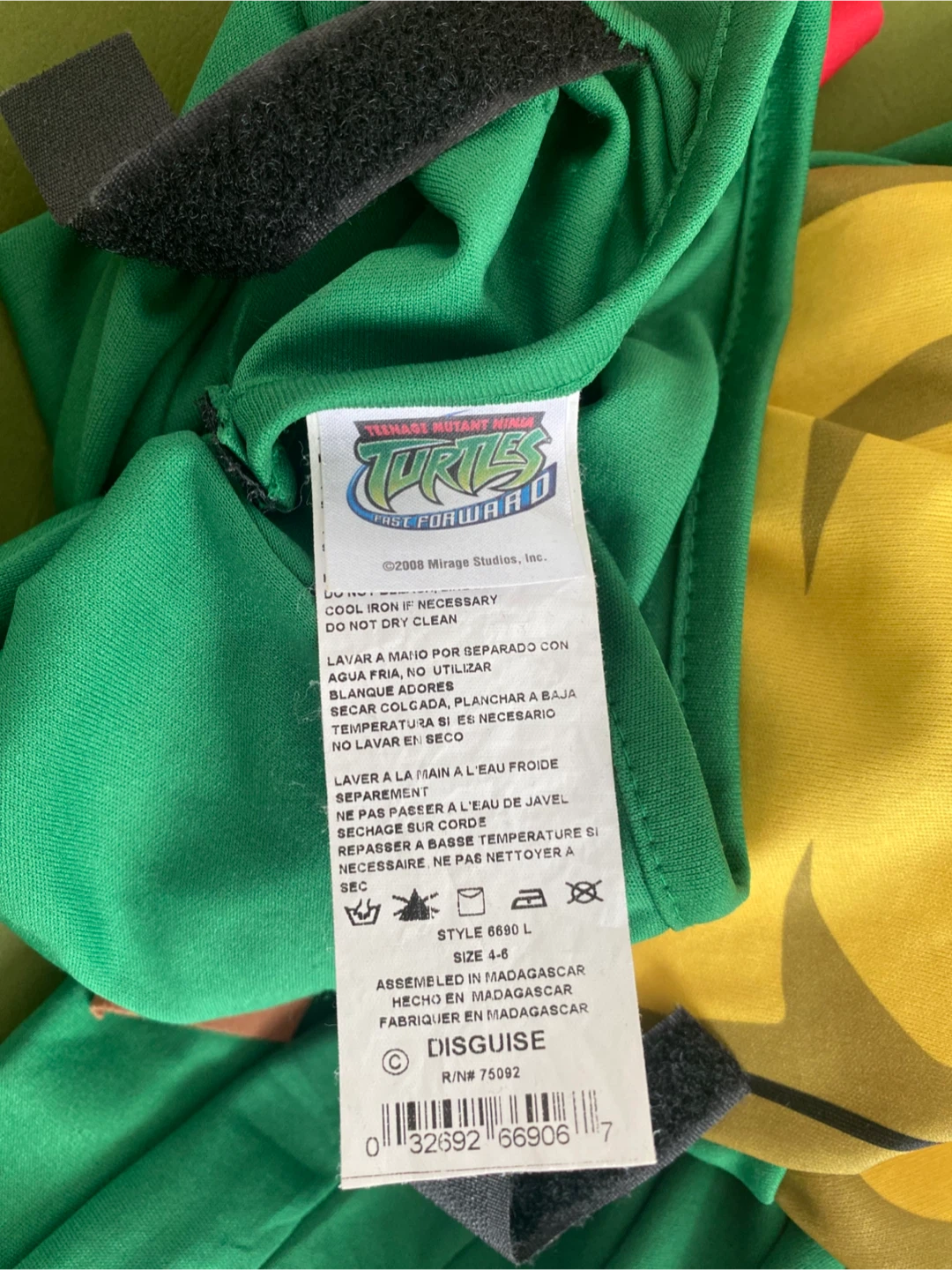 Teenage Mutant Ninja Turtles Costume 4-6 yrs - photo 5