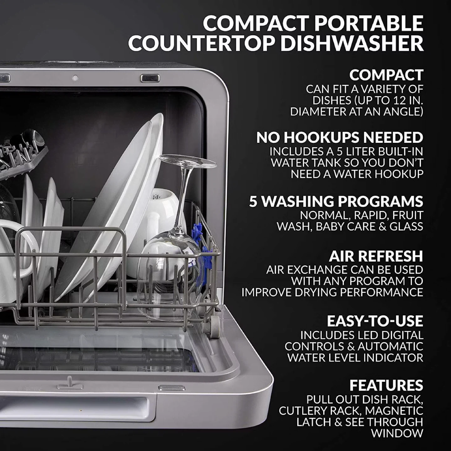 Farberware Compact Portable Countertop Dishwasher - photo 2
