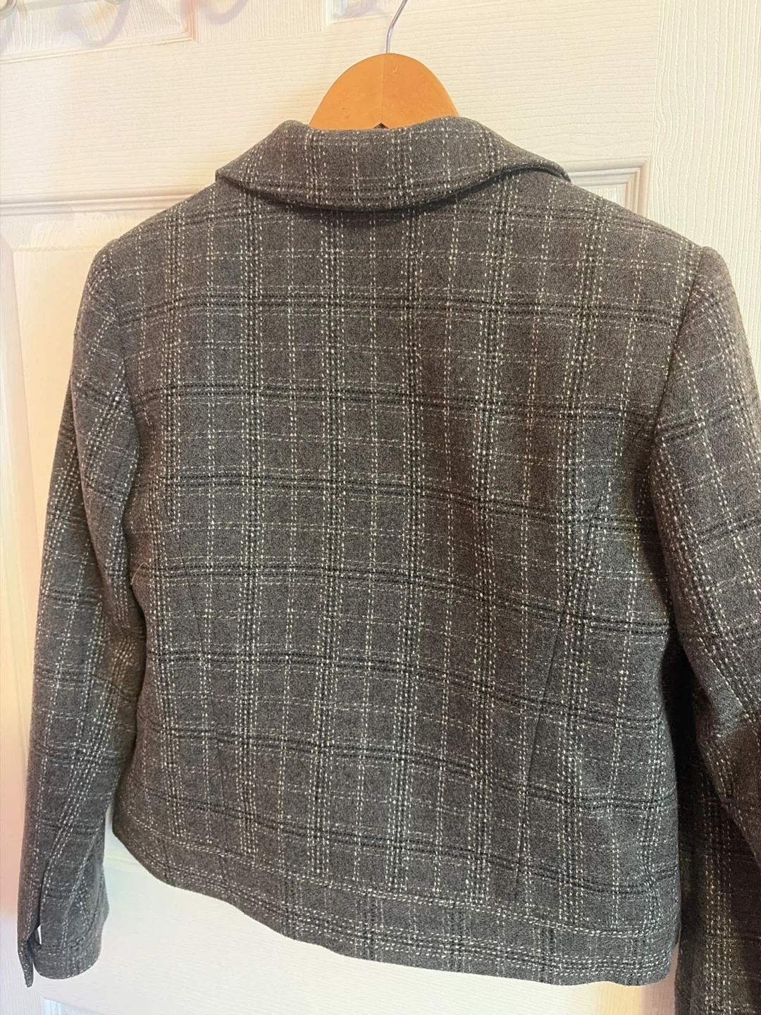 Calvin Klein Women's Grey Plaid Blazer - photo 2