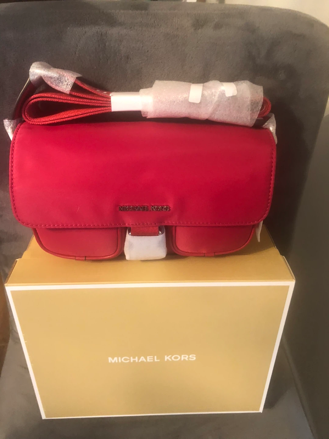 Michael Kors Pink MK Logo Backpack - photo 2
