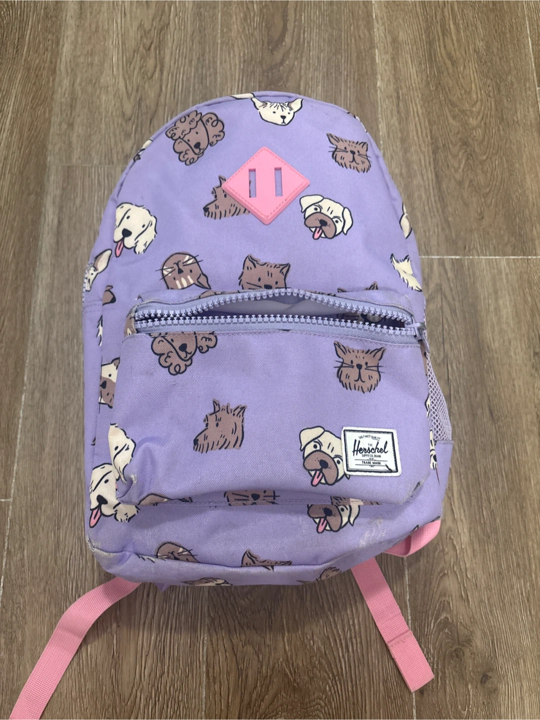 Herschel Little America Backpack - Purple Dog & Cat Print