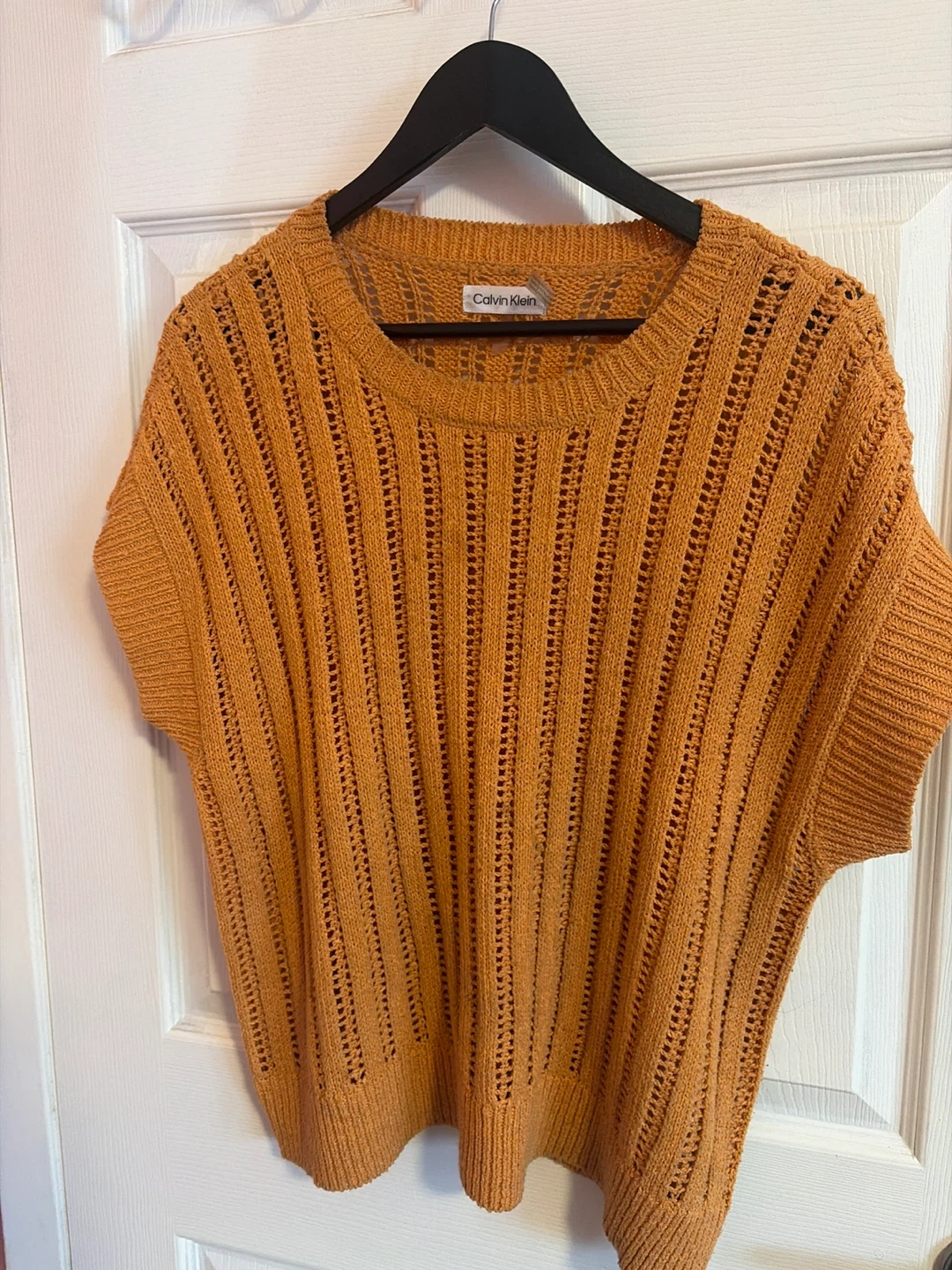 Calvin Klein Orange Knit Top