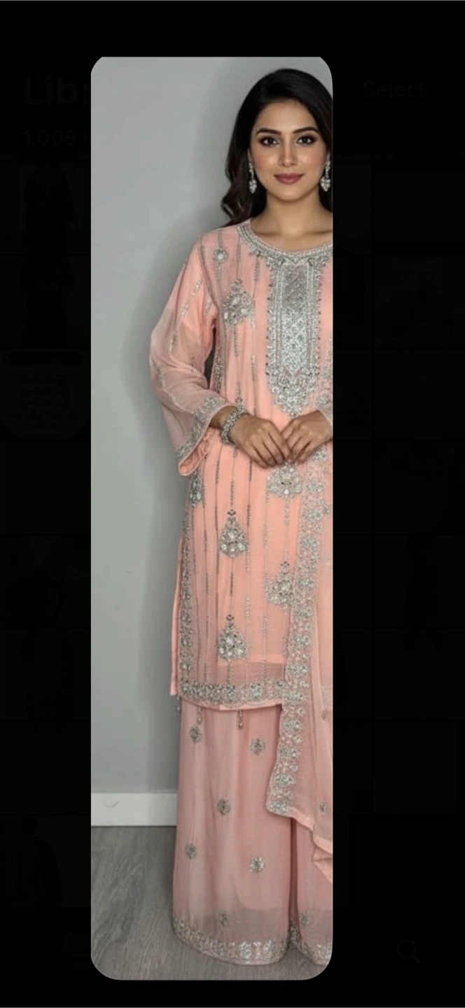 Luxurious Chiffon Fabric Pakistani Dress