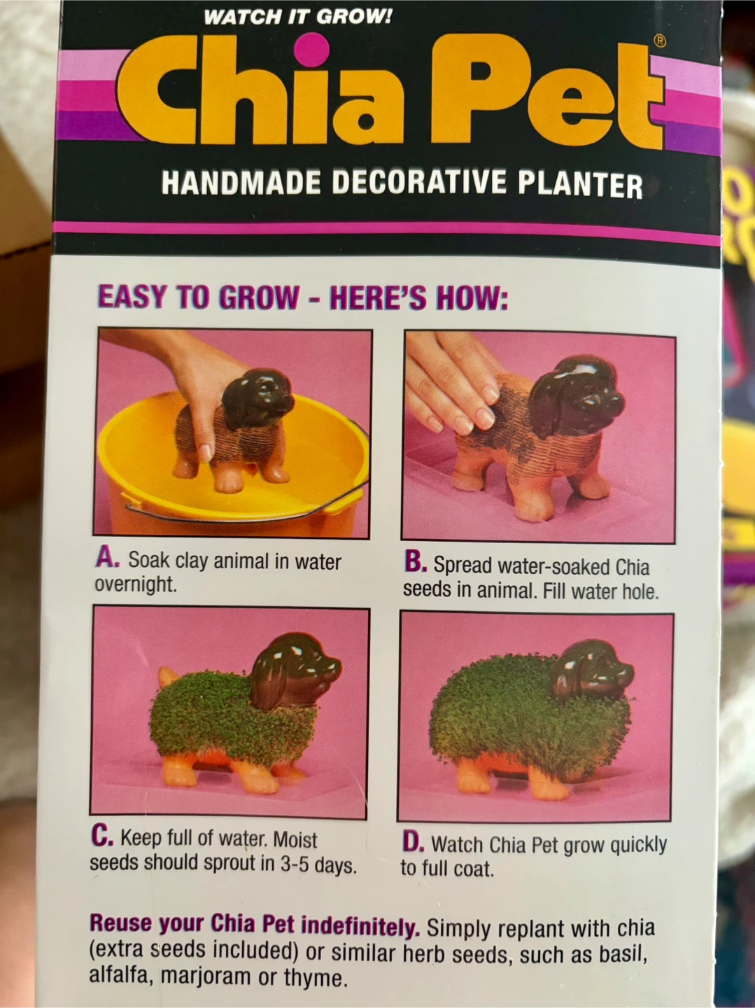 CHIA PET PUPPY, NEW IN BOX - photo 4