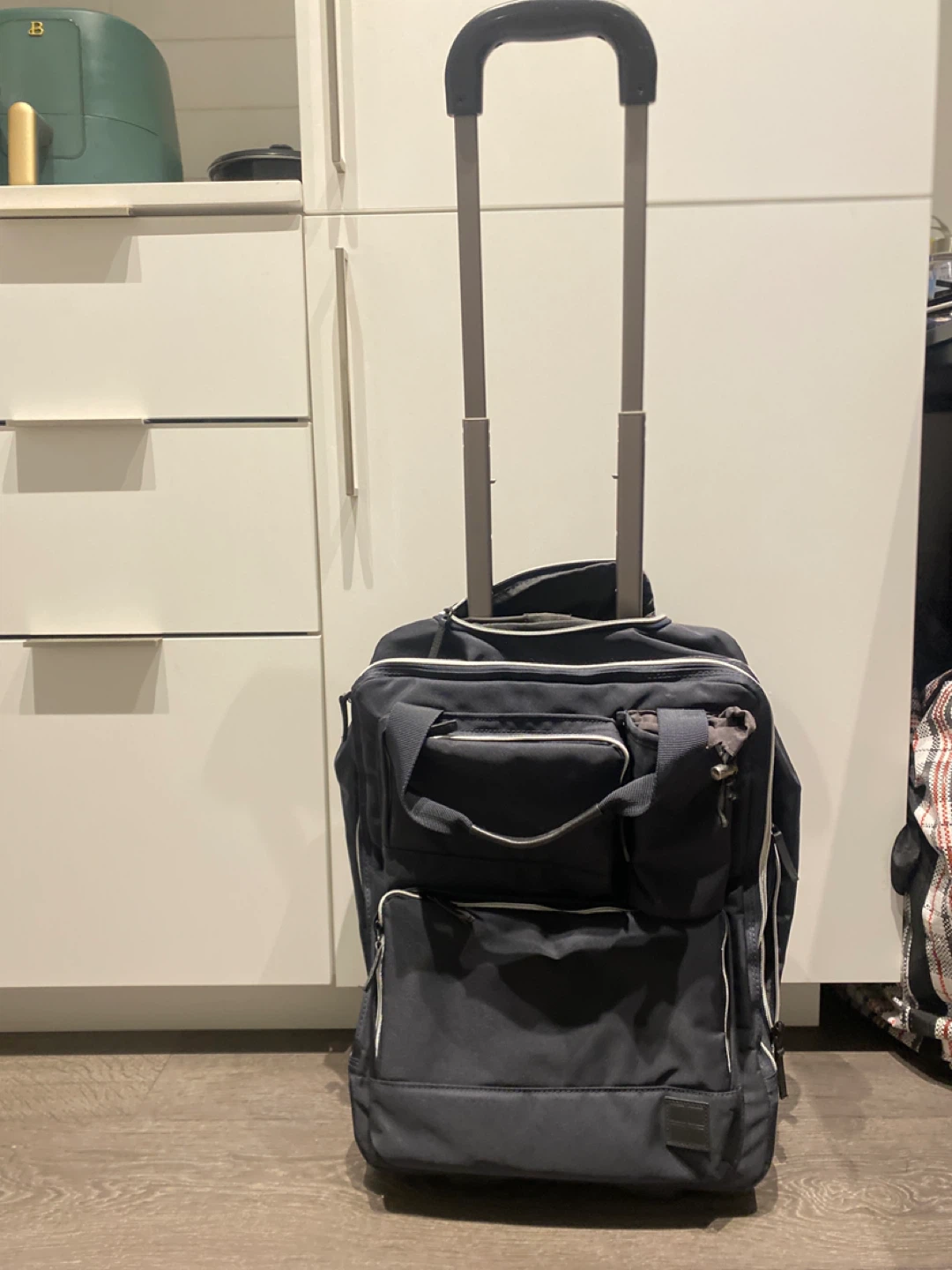 Black Rolling Carry-On Suitcase