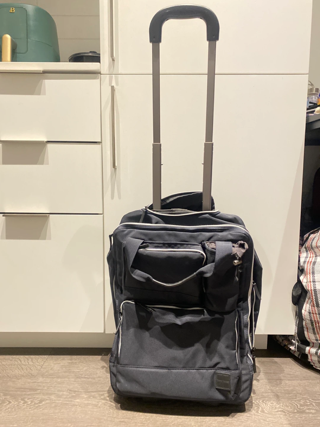Black Rolling Carry-On Suitcase - photo 2