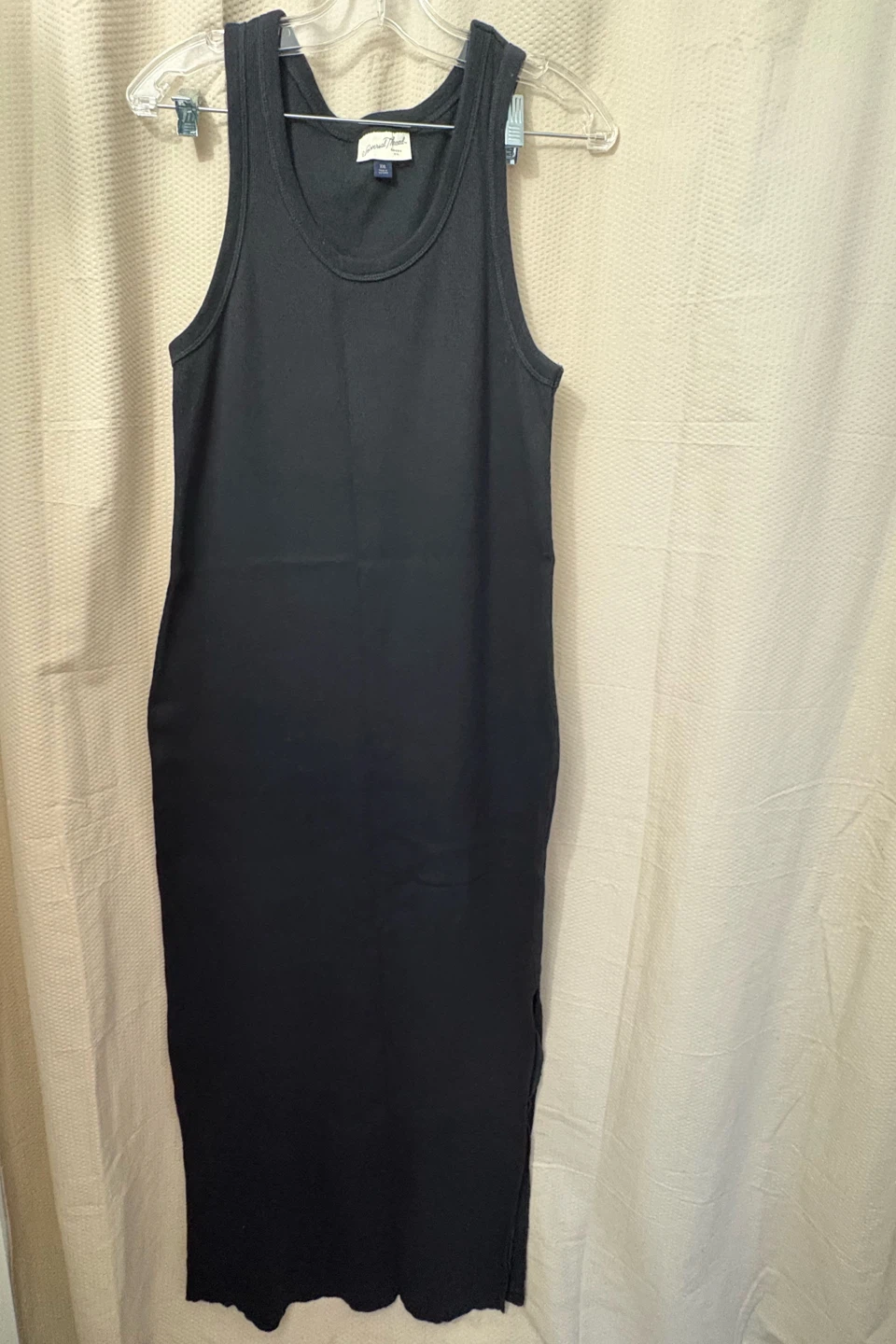 Universal Thread Black Ribbed Maxi Dress XXL