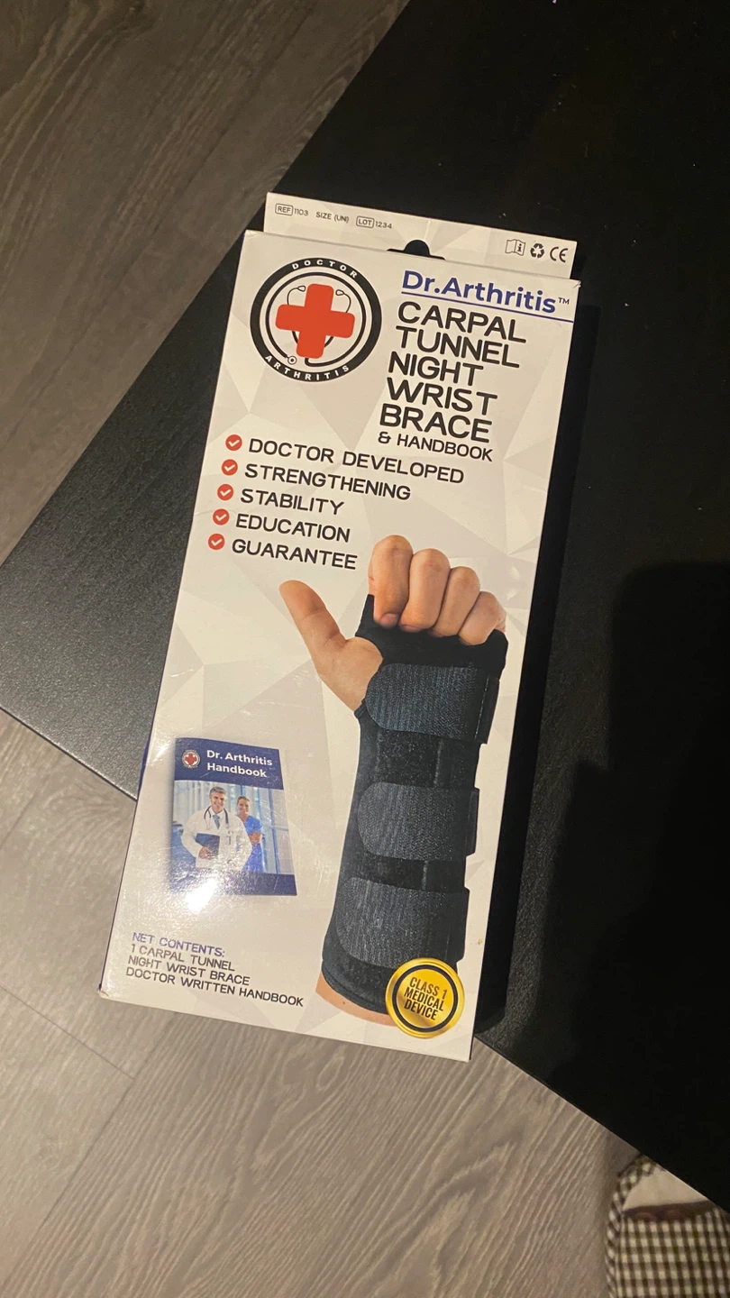 Dr. Arthritis Carpal Tunnel Night Wrist Brace & Handbook