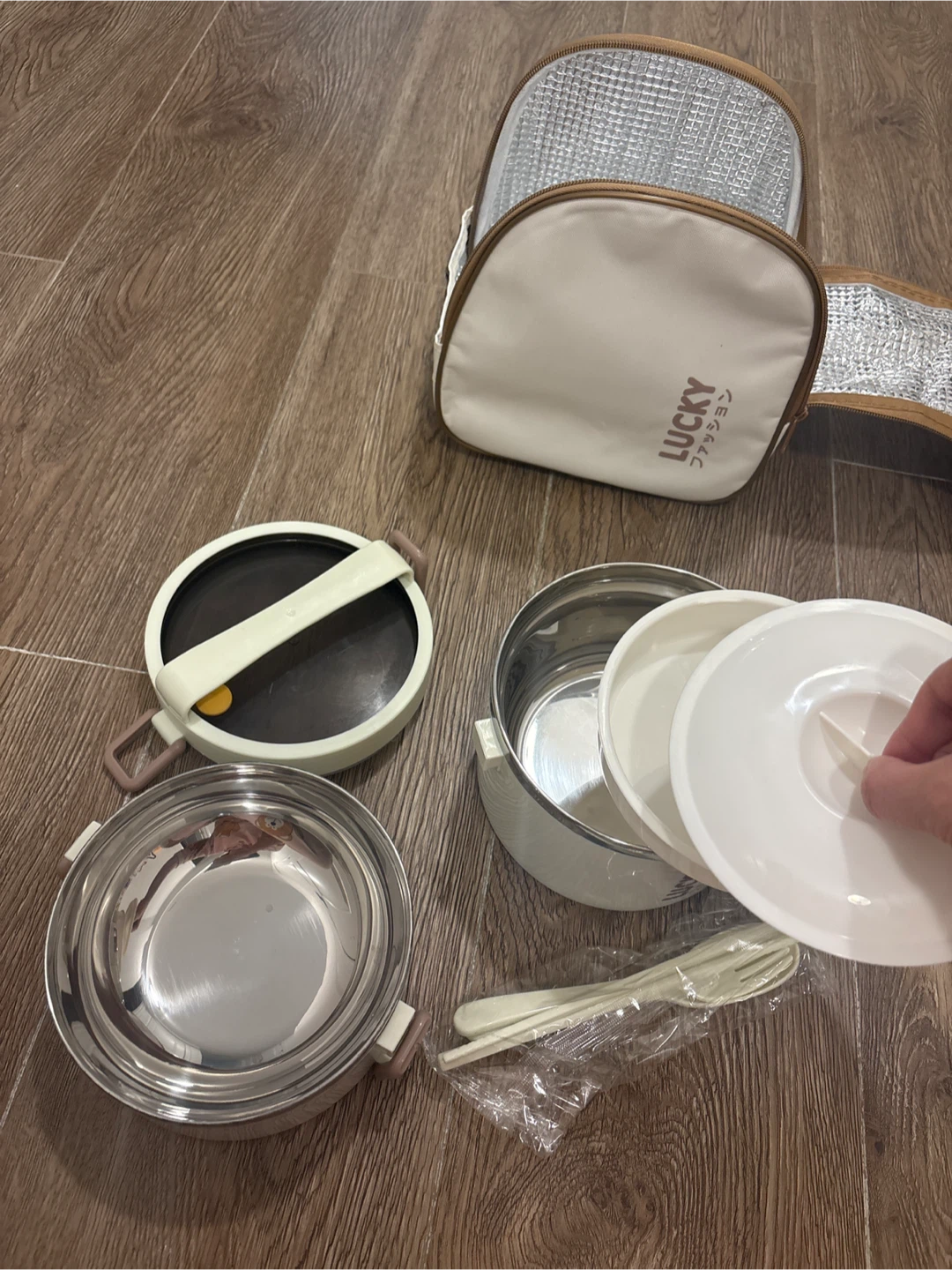 Lucky Fashion Insulated Lunch Box with Utensils - photo 3