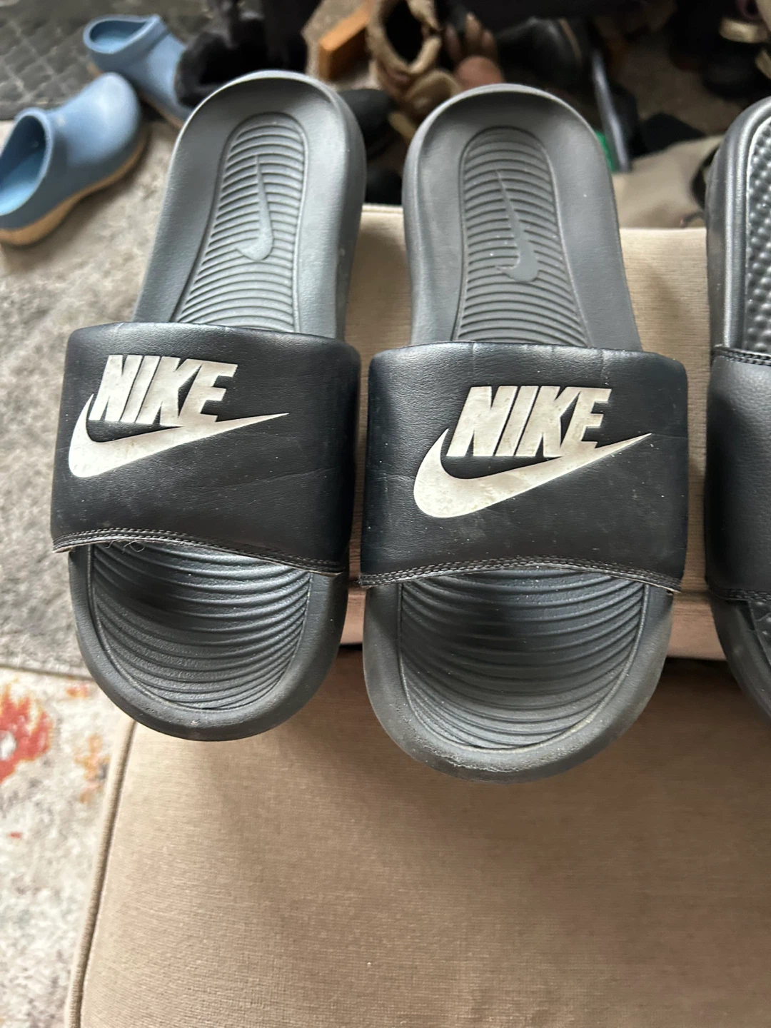 Nike Benassi JDI Slides - Black/White - photo 2