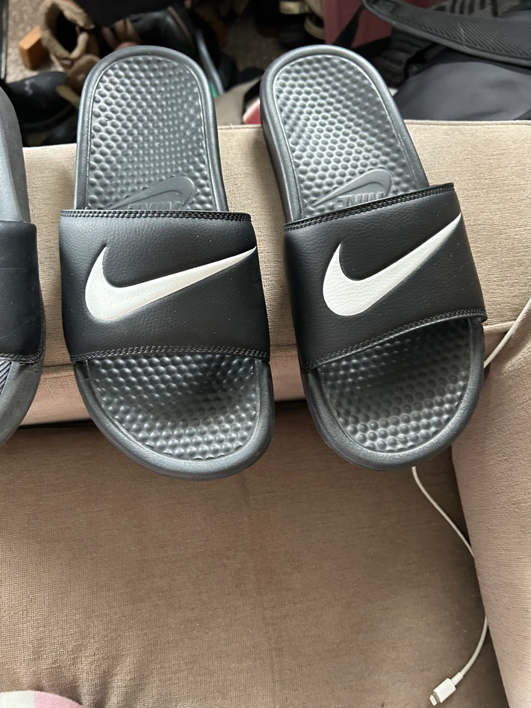 Nike Benassi JDI Slides - Black/White - photo 3