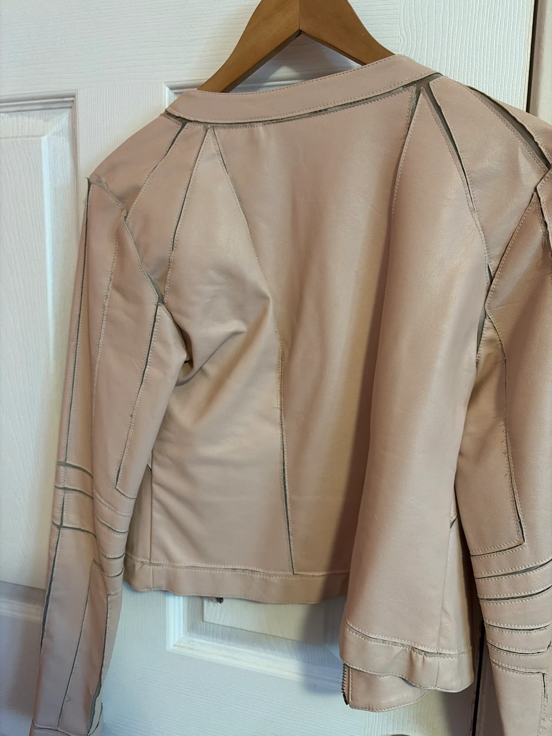 Guess Pink Faux Leather Moto Jacket - photo 2