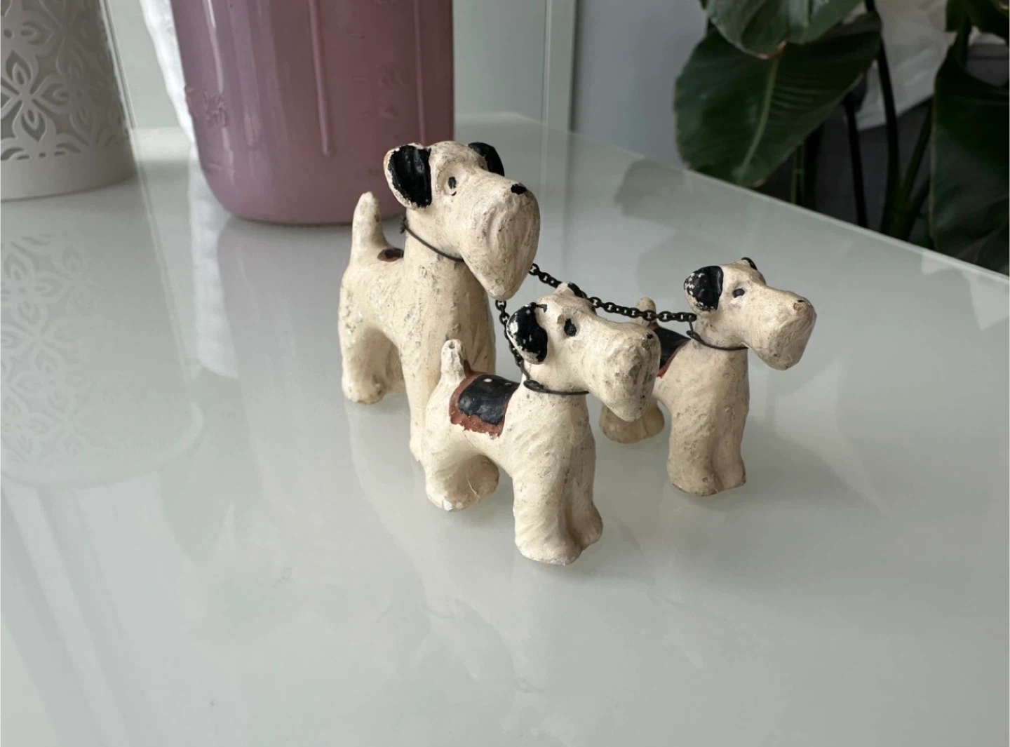Vintage ceramic dogs