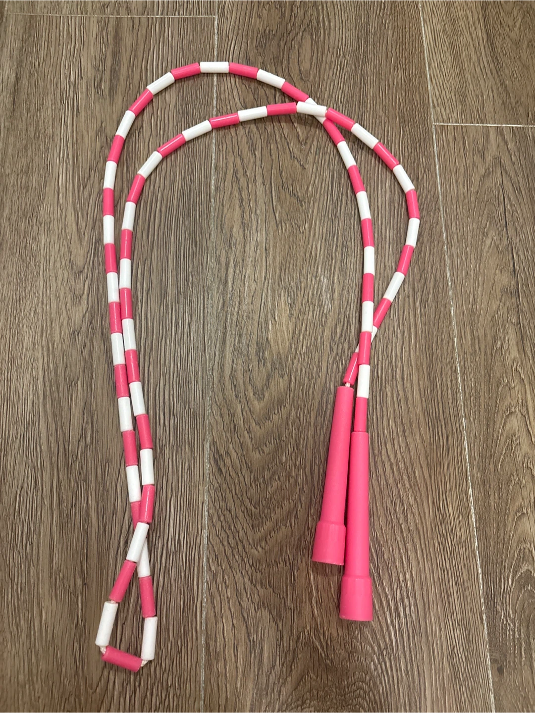 Beaded Jump Rope - Pink & White