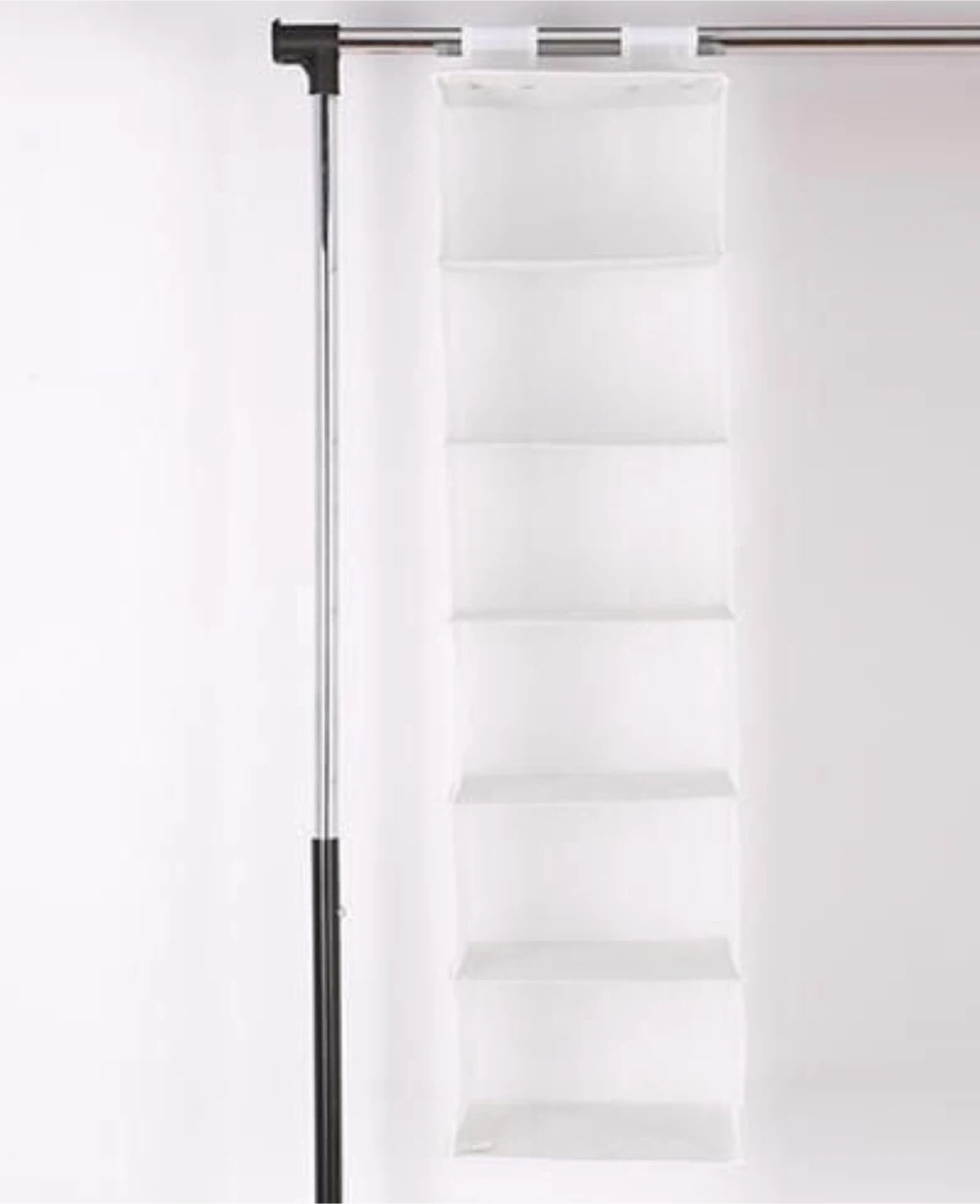 2 White hanging closet organizers - photo 2