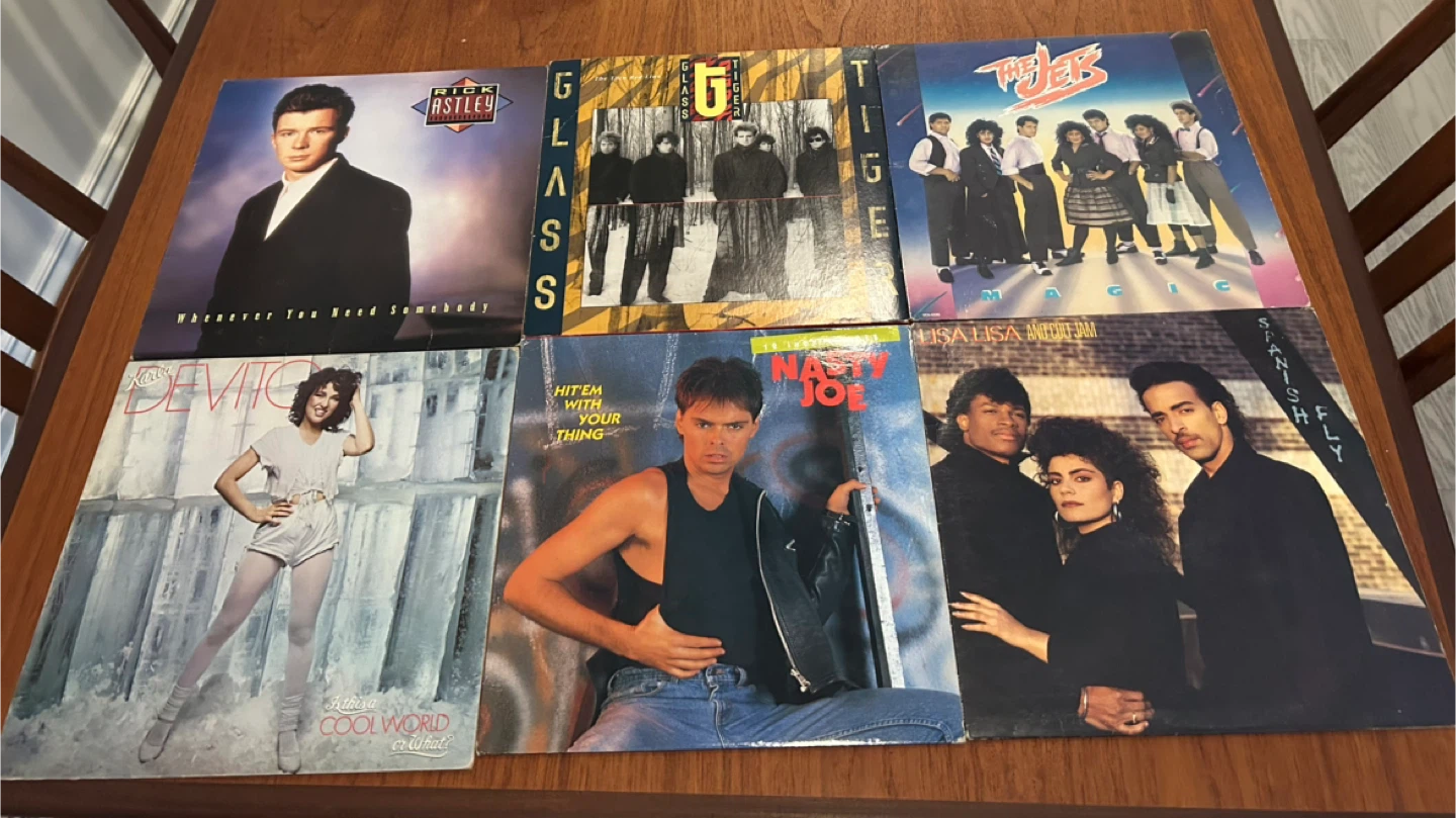 Lot of 6 1980s Vinyl Records - photo 3