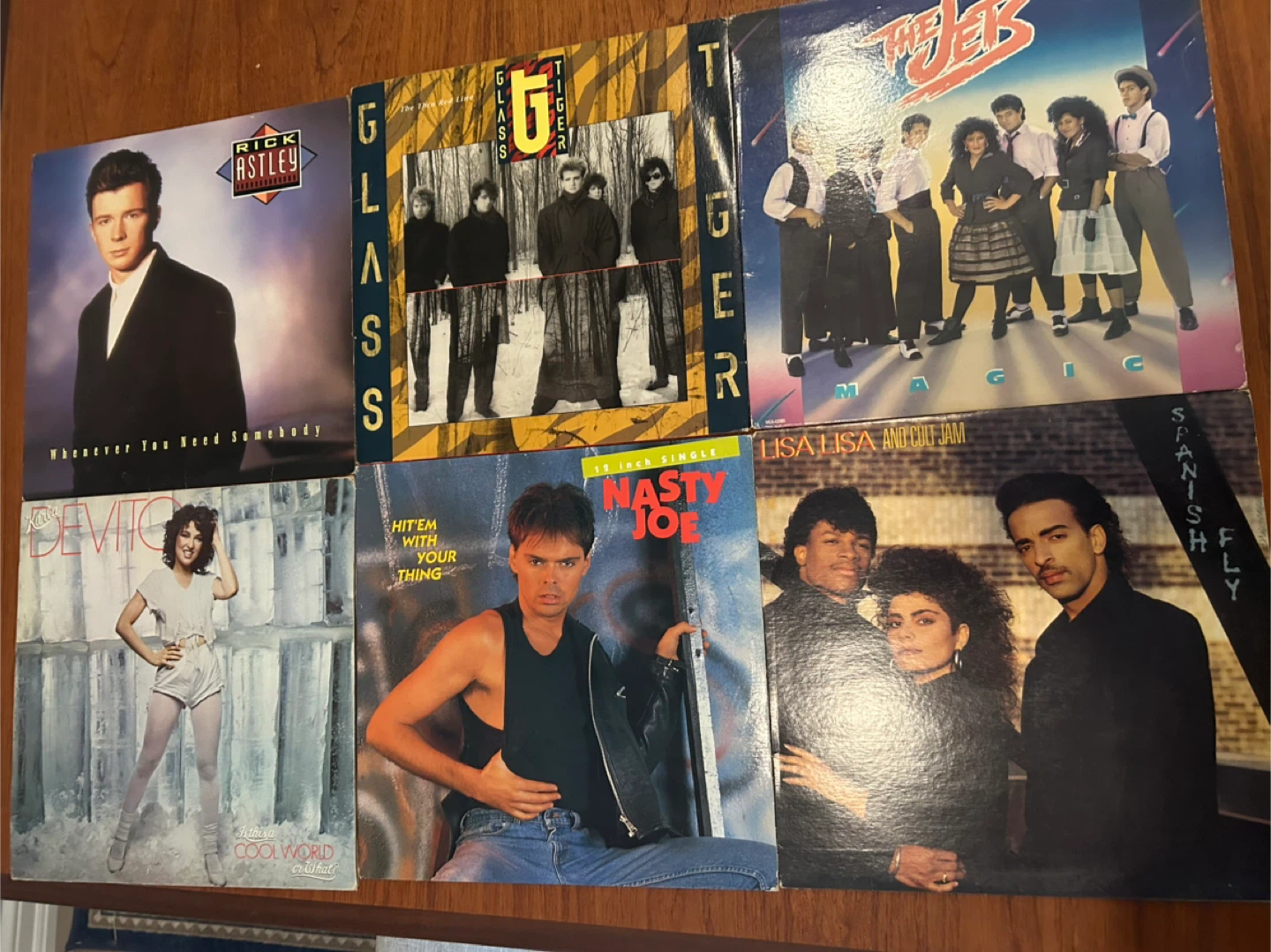 Lot of 6 1980s Vinyl Records