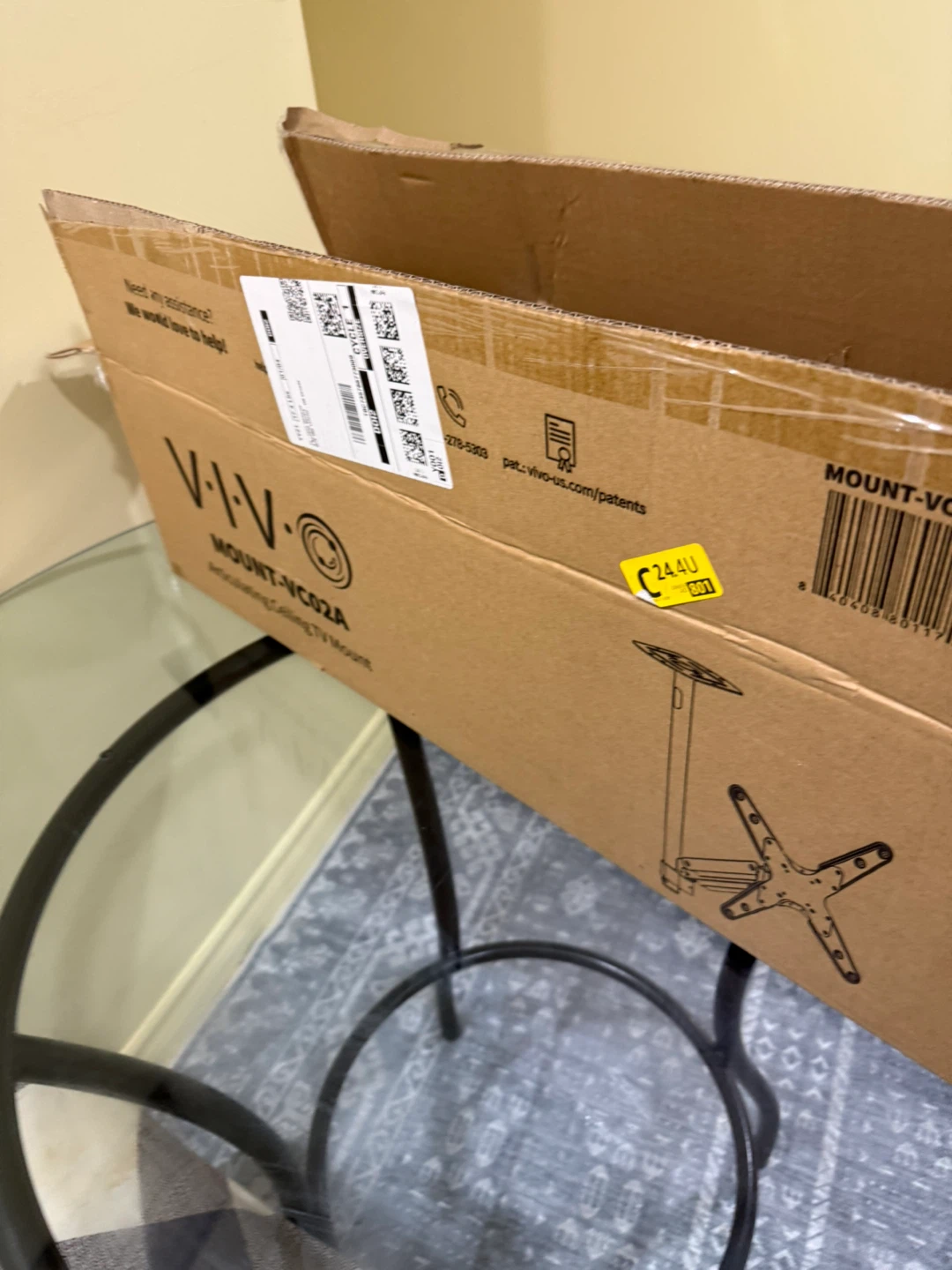 VIVO Articulating Ceiling TV Mount - Model MOUNT-VC02A - photo 4
