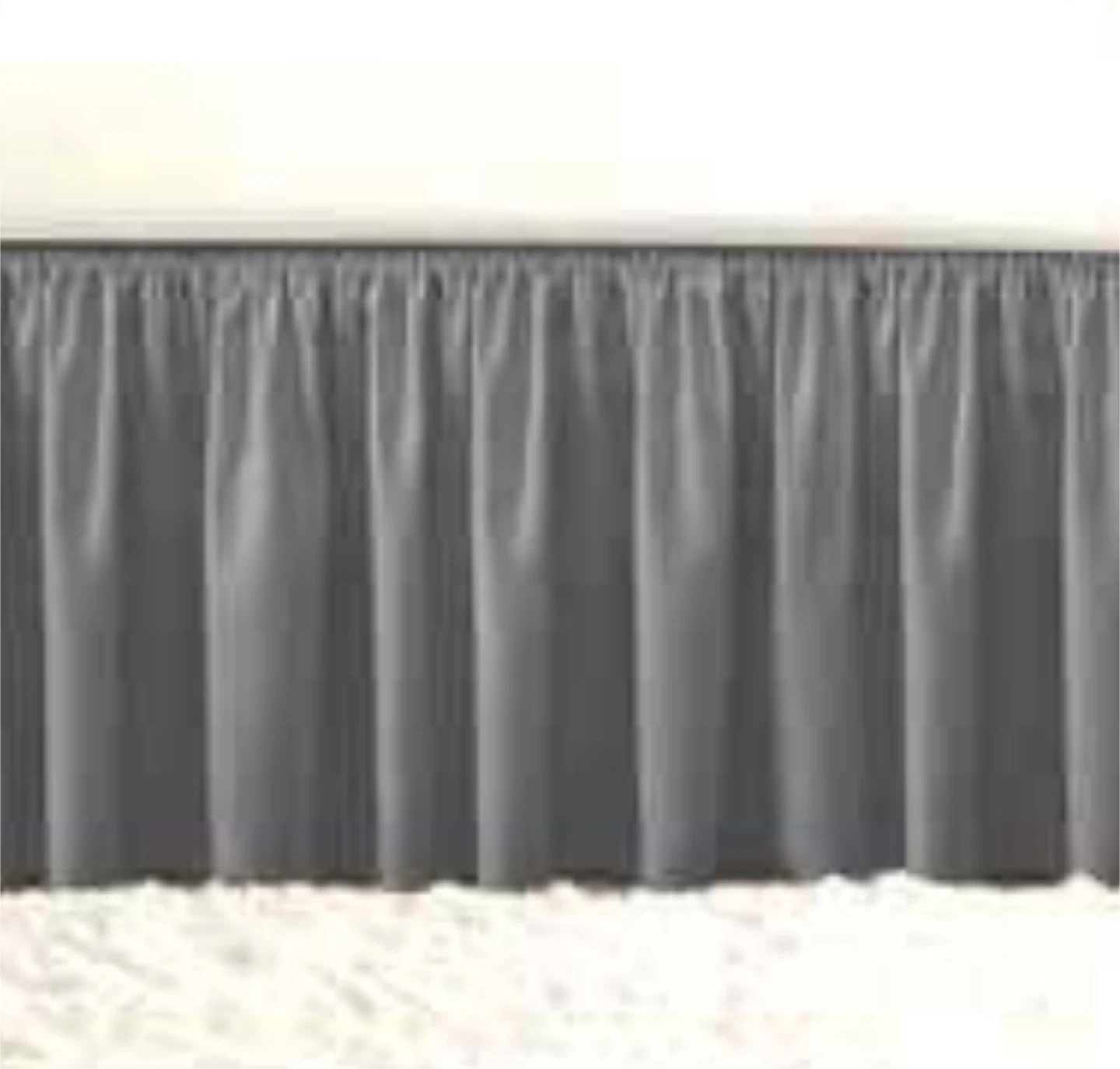 Twin Grey Ruffled Bed Skirt - photo 2