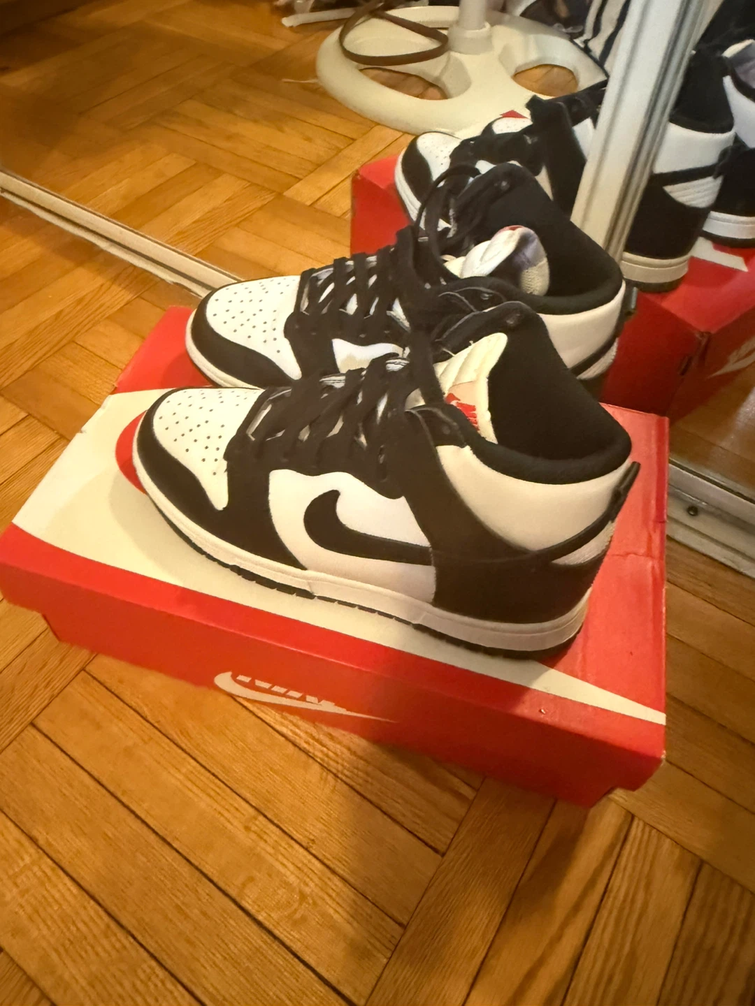 Nike Dunk High Panda Sneakers - photo 2