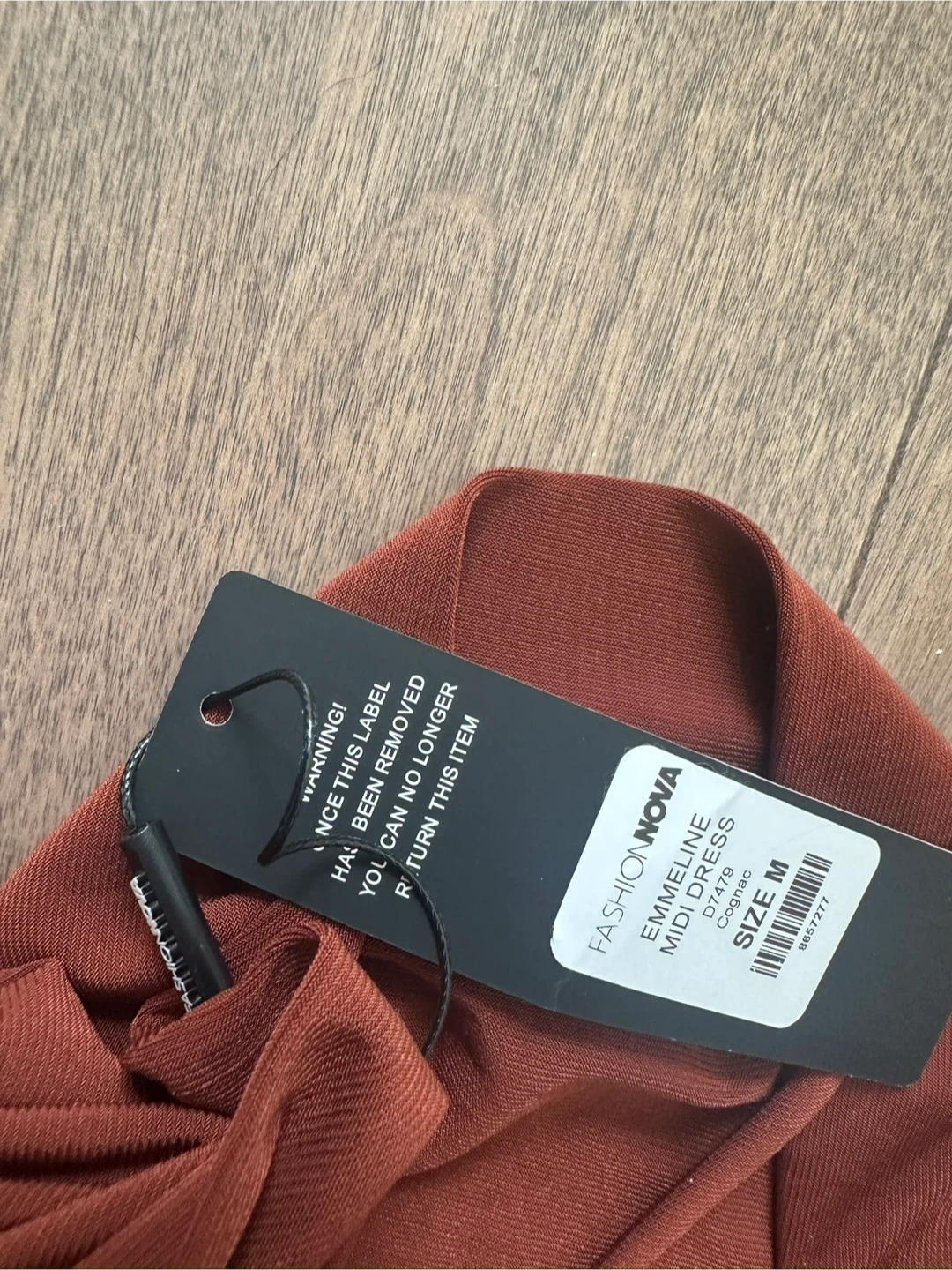 New Fashion Nova Midi Dress - Size M - Rust - photo 3