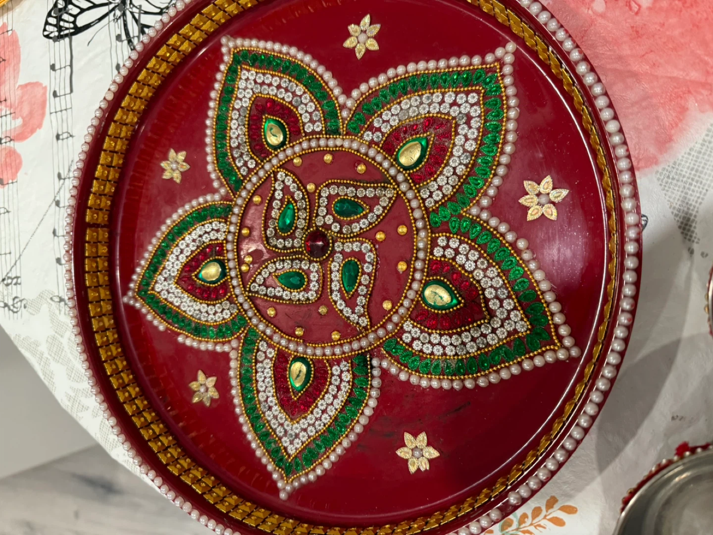 Decorative Puja Thali Set - photo 3