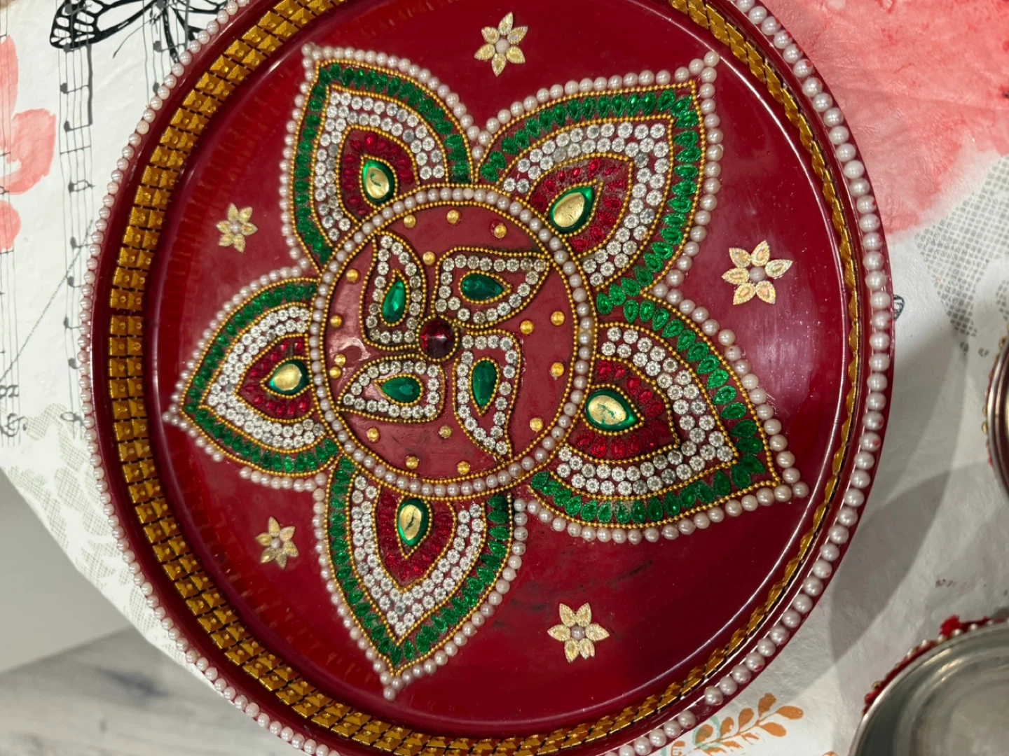 Decorative Puja Thali Set - photo 2