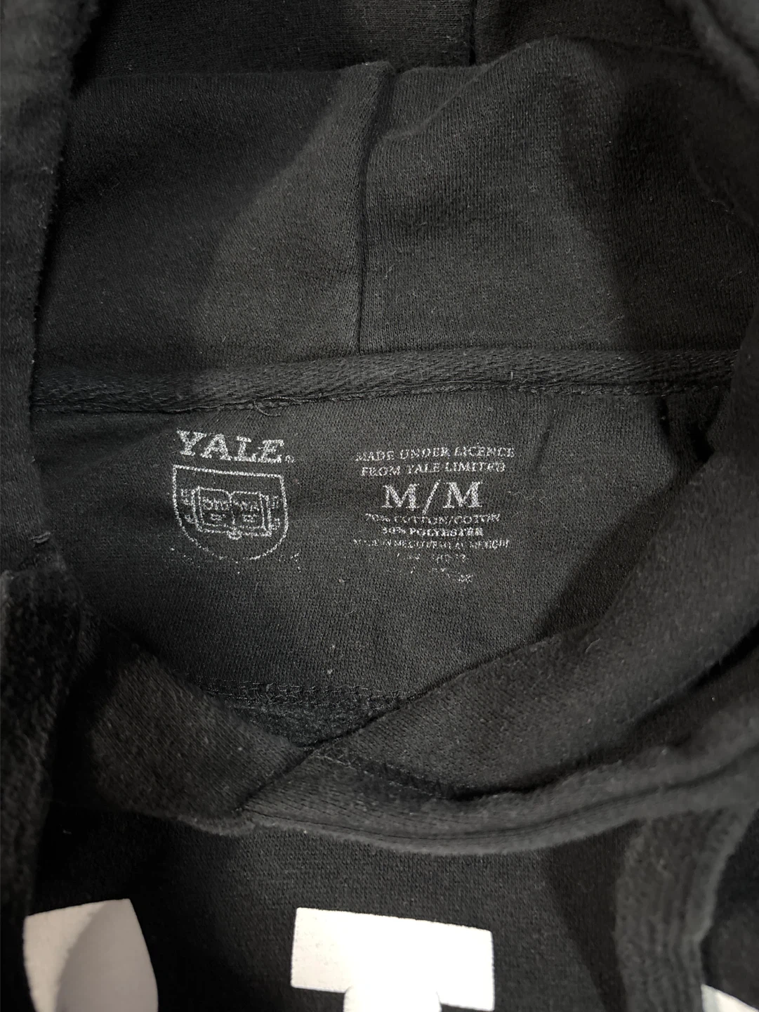 Black Yale Cropped Hoodie - photo 4