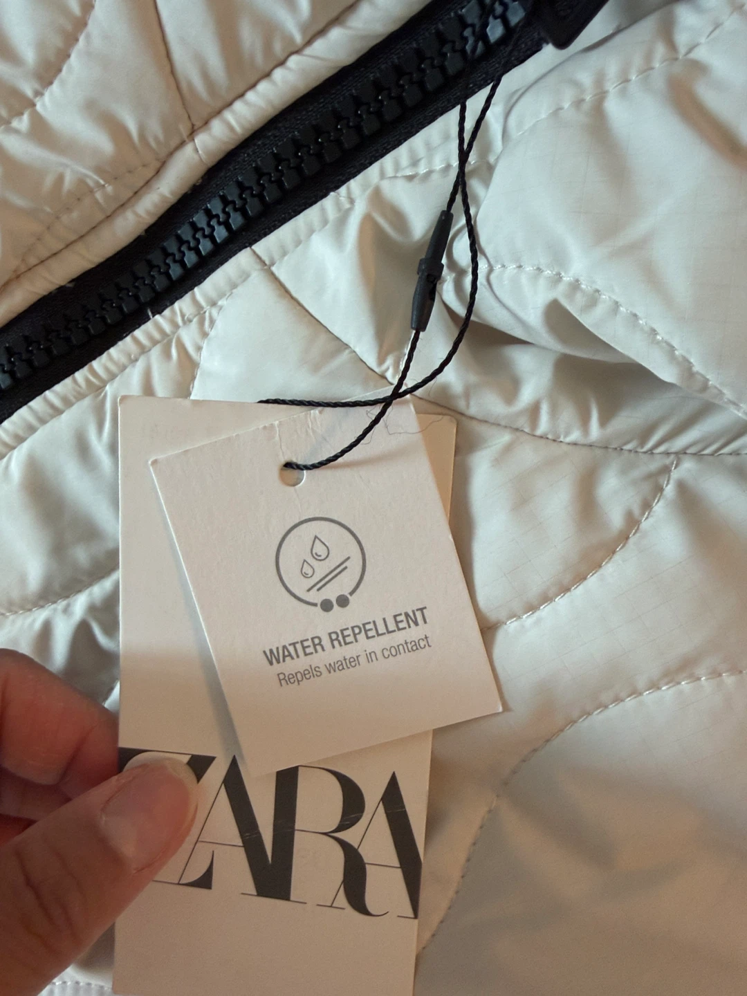 Zara Quilted Water Repellent Hooded Jacket - photo 5