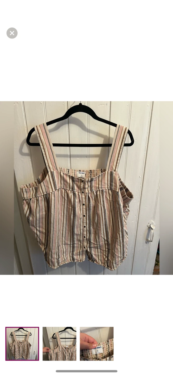 Old Navy Striped Tank Top XXL