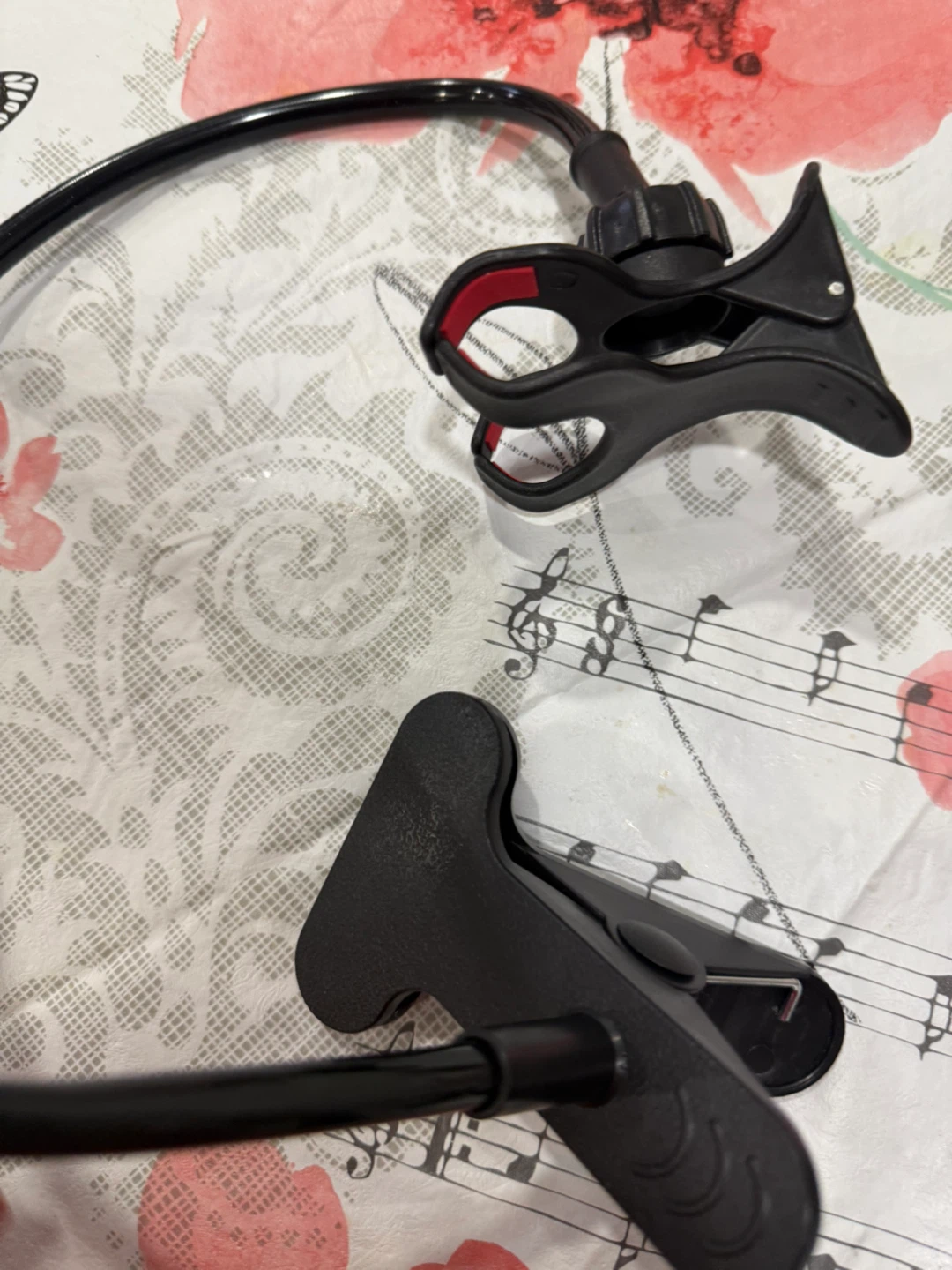 Black Flexible Gooseneck Phone Holder with Clamp - photo 2