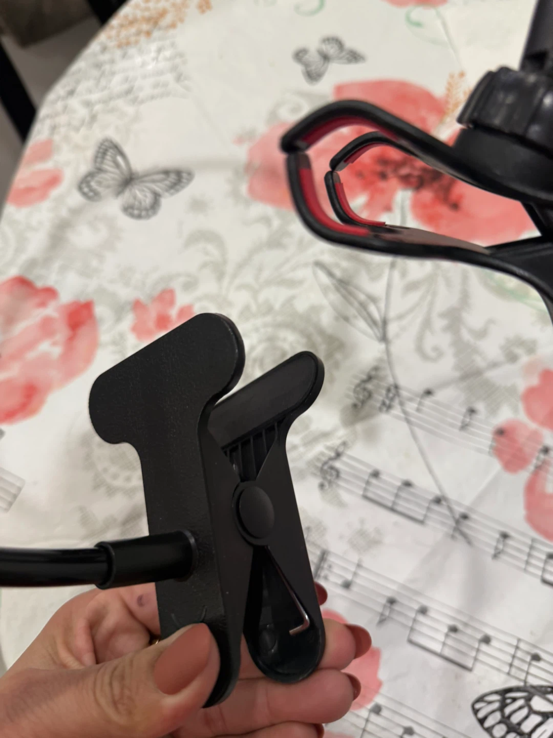 Black Flexible Gooseneck Phone Holder with Clamp - photo 3
