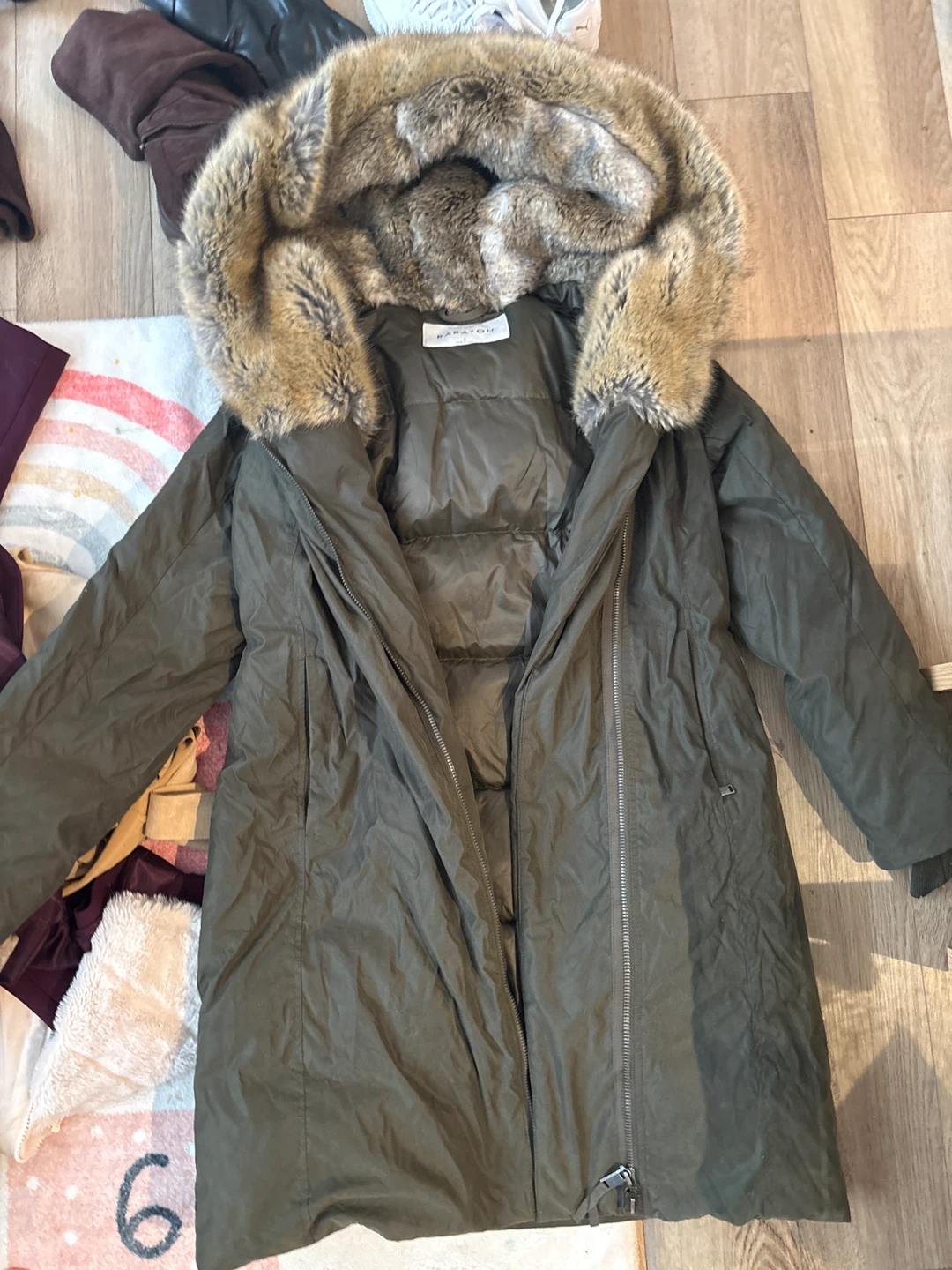 Babaton St. Moritz Parka - Green - Size S - photo 2