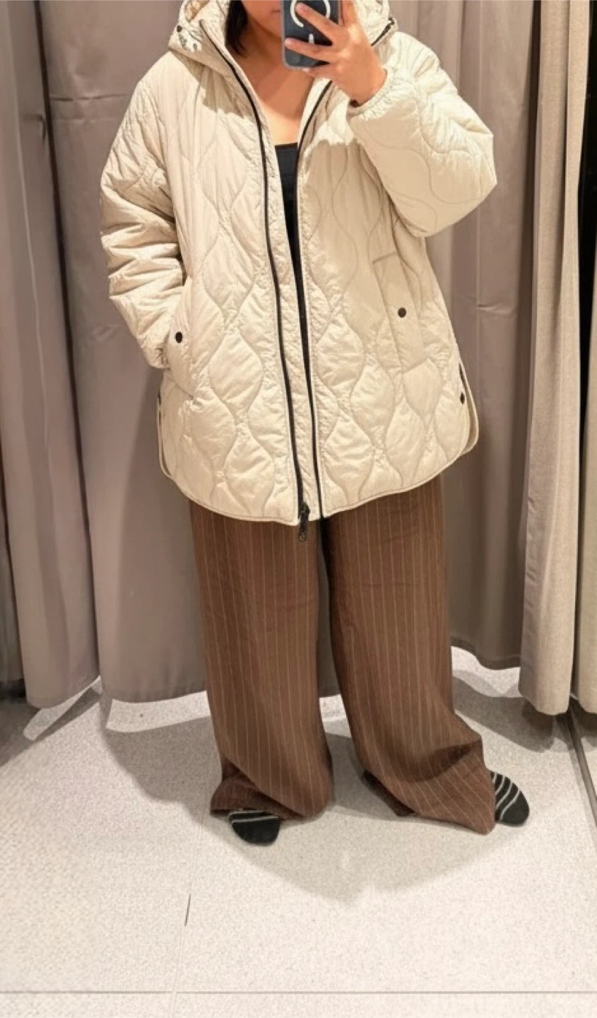 Zara Quilted Water Repellent Hooded Jacket - photo 2
