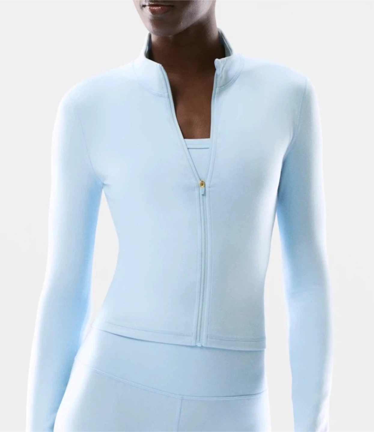 Aritzia Light Blue Zip-Up Track Jacket