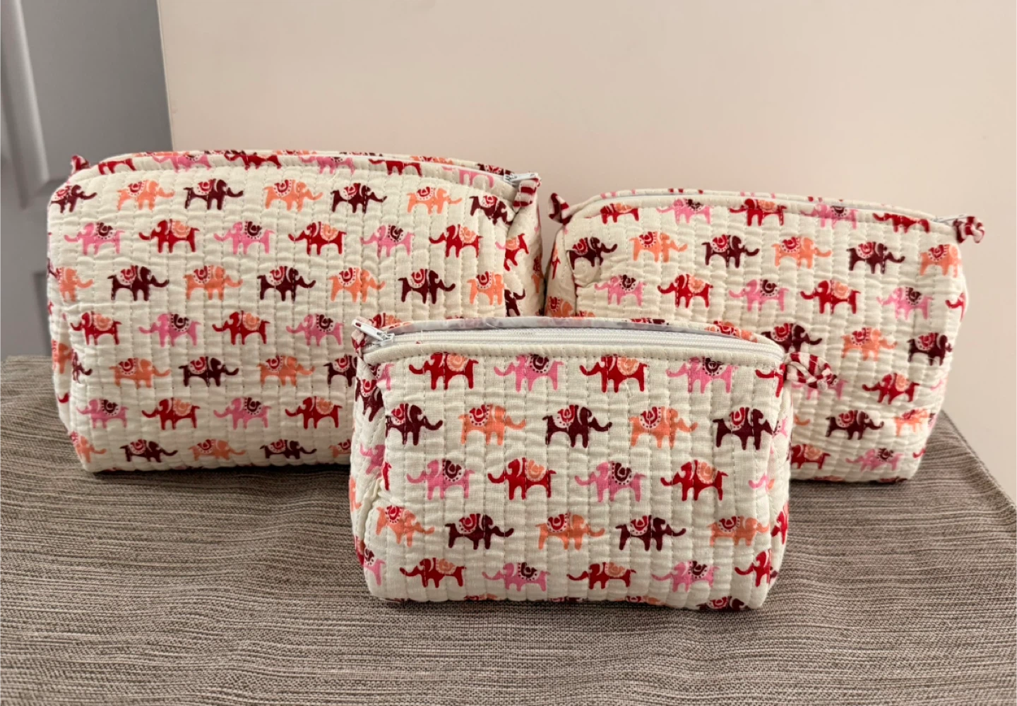 Set of 3 Quilted Pouches - photo 2