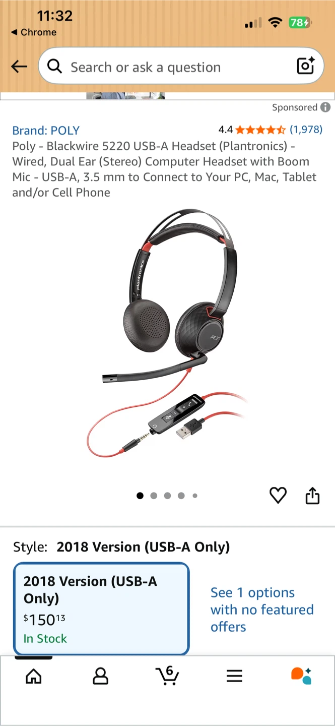 Poly - Blackwire 5220 USB-A Headset (Plantronics) - photo 2