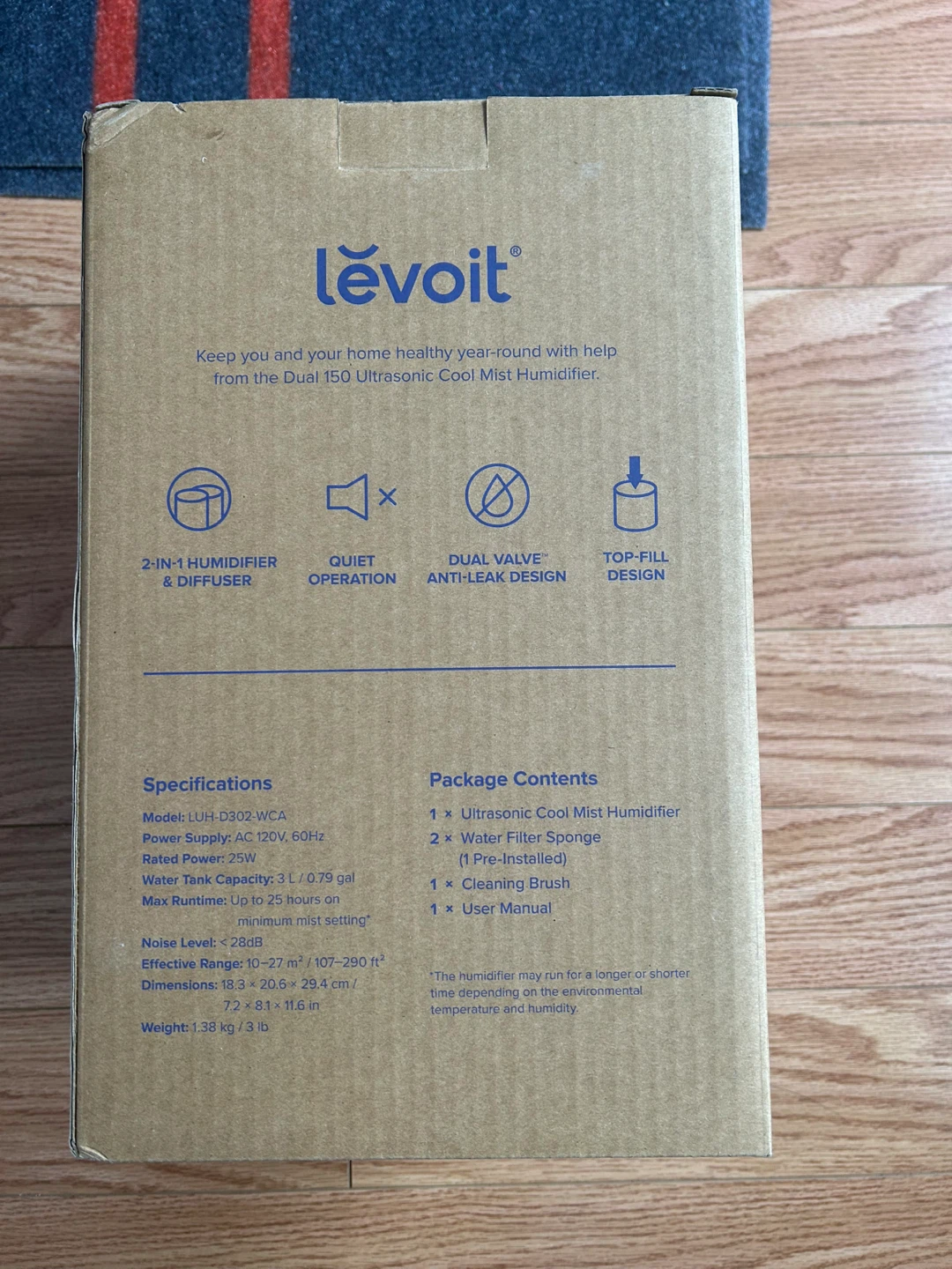 Levoit Dual 150 Ultrasonic Cool Mist Humidifier - photo 3
